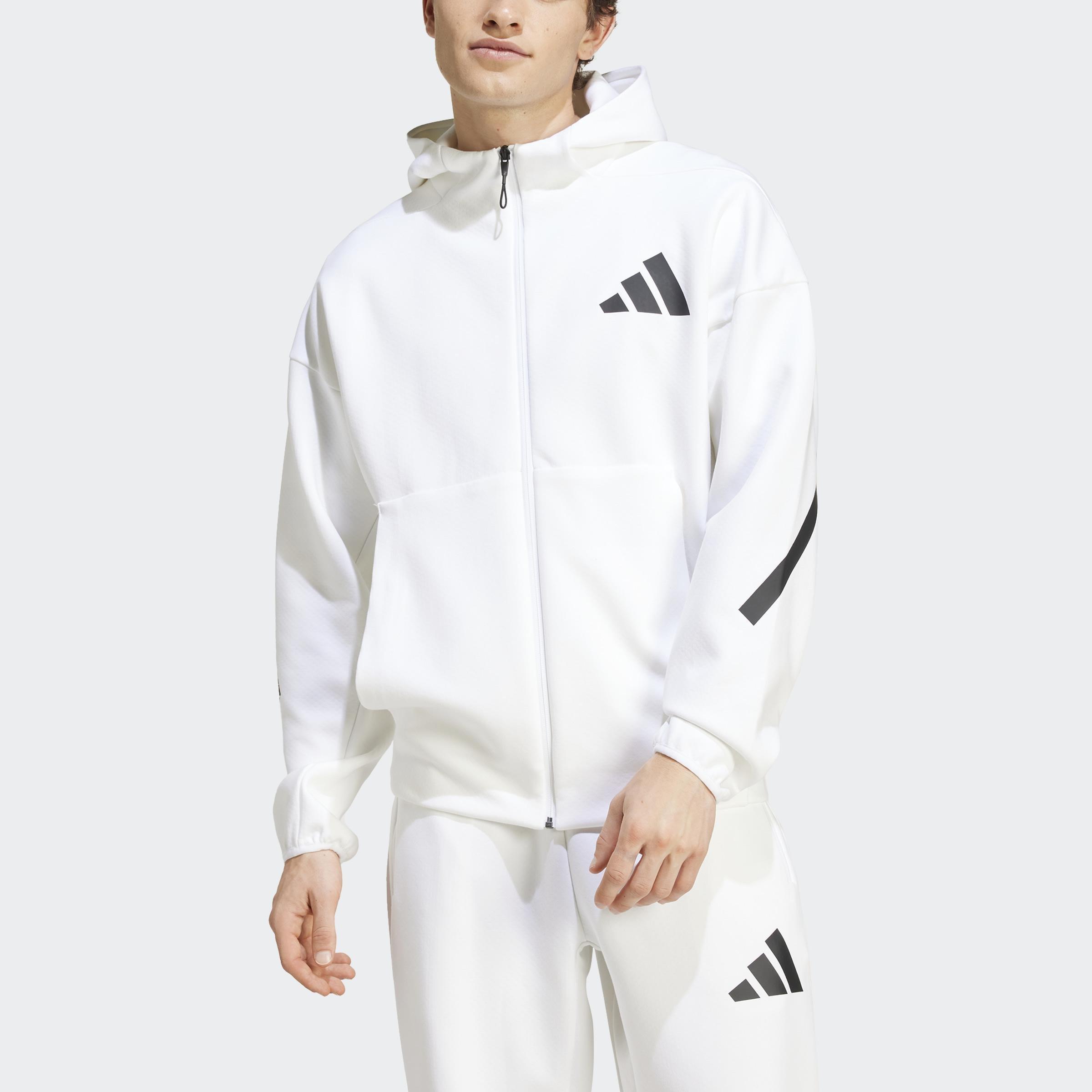 Adidas Z.N.E. Full Zip, White, A701_ONE, medium