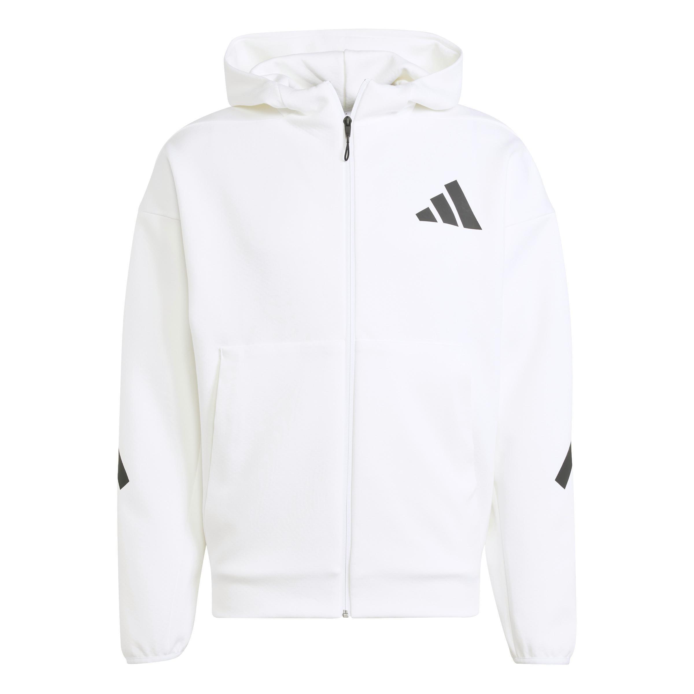 Adidas Z.N.E. Full Zip, White, A701_ONE, medium