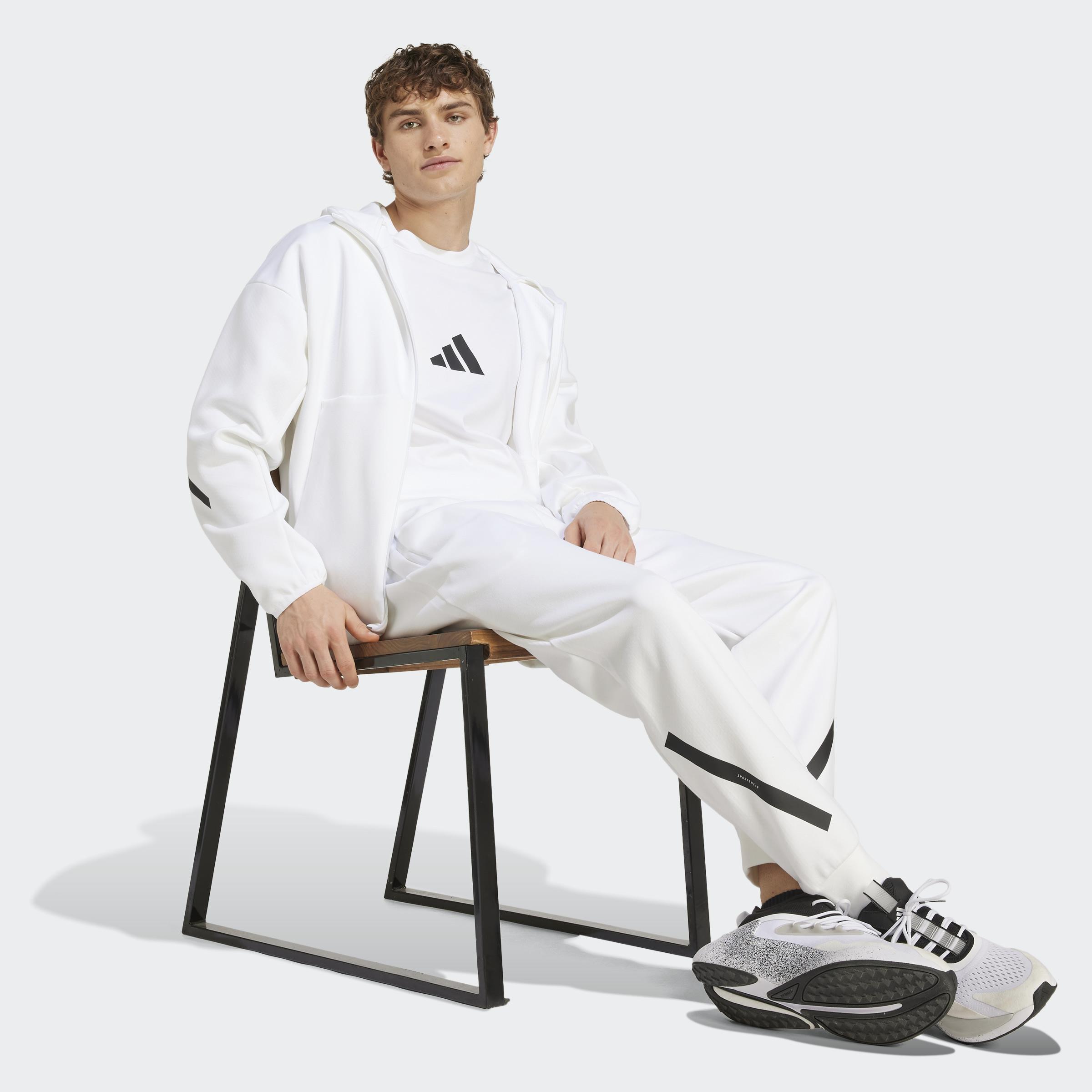 Adidas Z.N.E. Full Zip, White, A701_ONE, medium