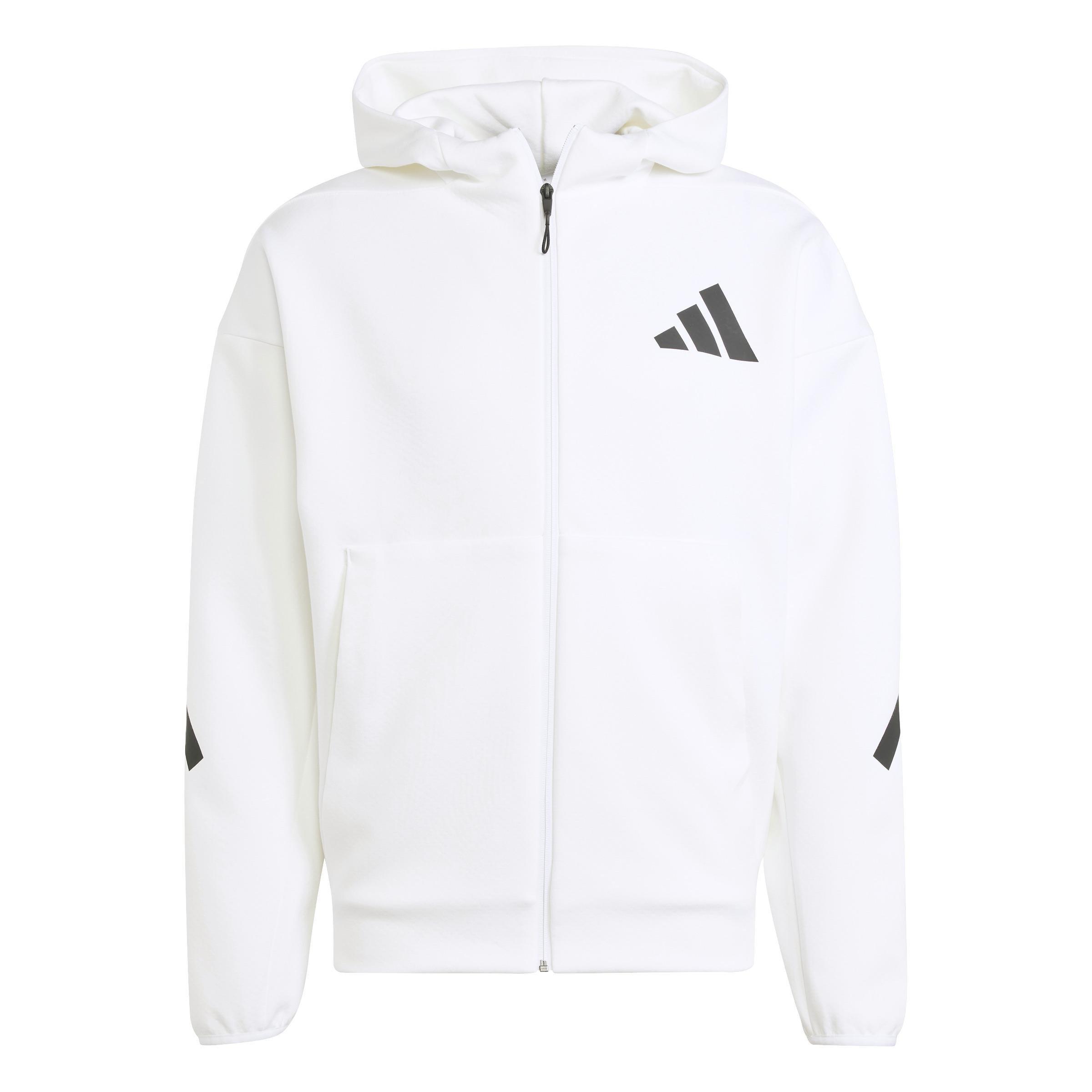 Adidas Z.N.E. Full Zip, White, A701_ONE, medium