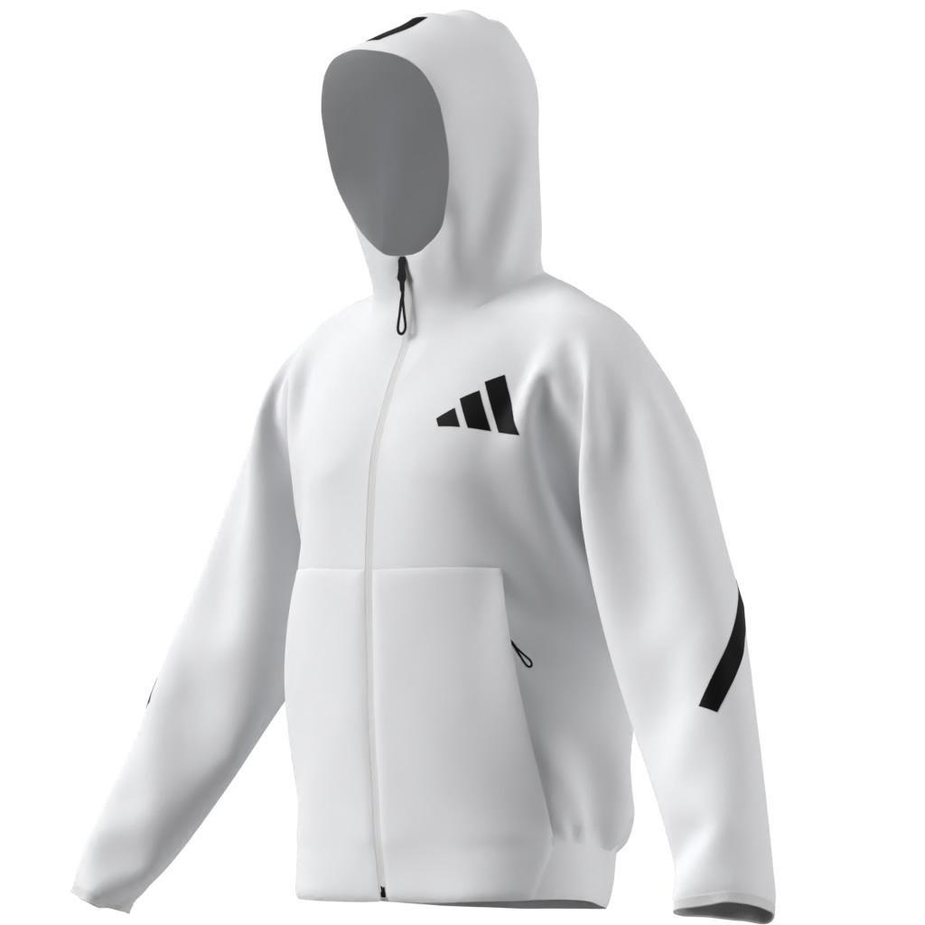 Adidas Z.N.E. Full Zip, White, A701_ONE, large image number 7