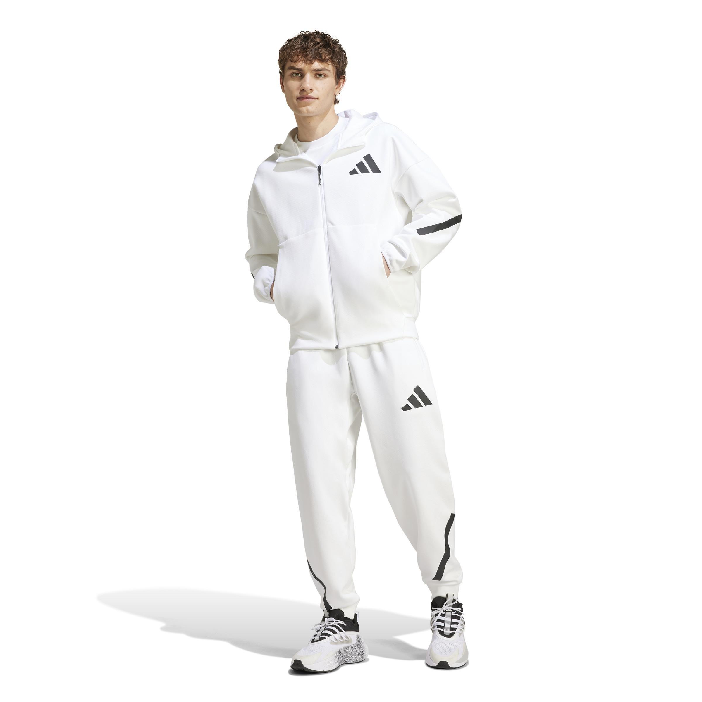 Adidas Z.N.E. Full Zip, White, A701_ONE, large image number 8