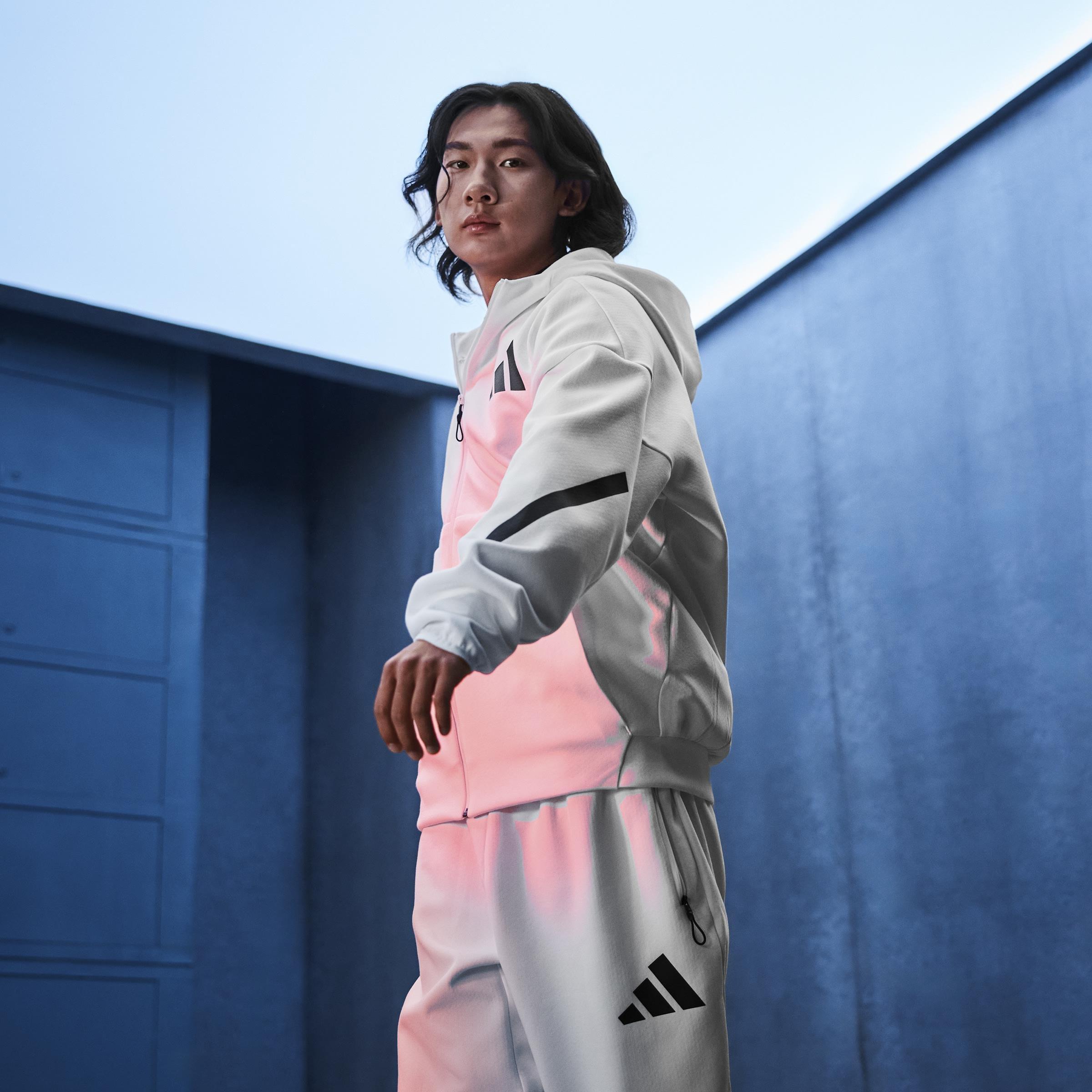 Adidas Z.N.E. Full Zip, White, A701_ONE, large image number 9