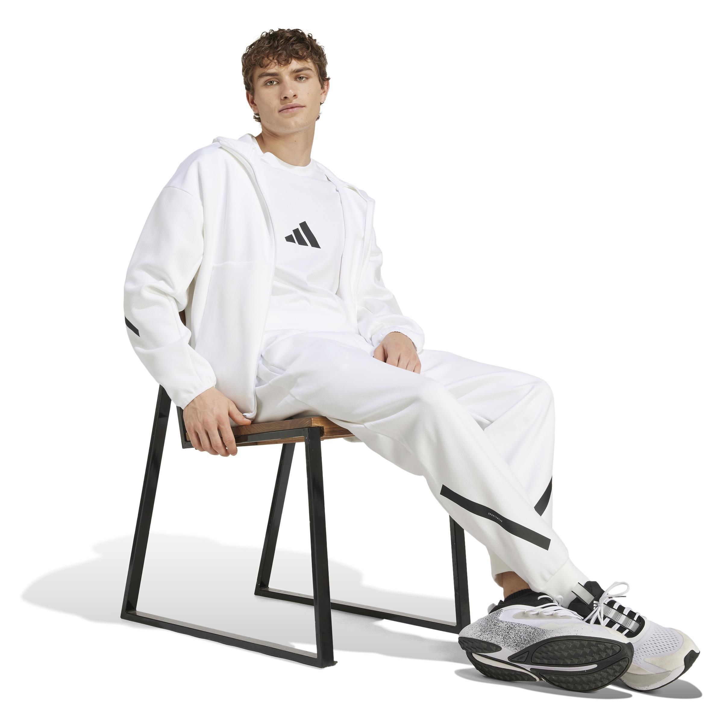 Adidas Z.N.E. Full Zip, White, A701_ONE, large image number 14