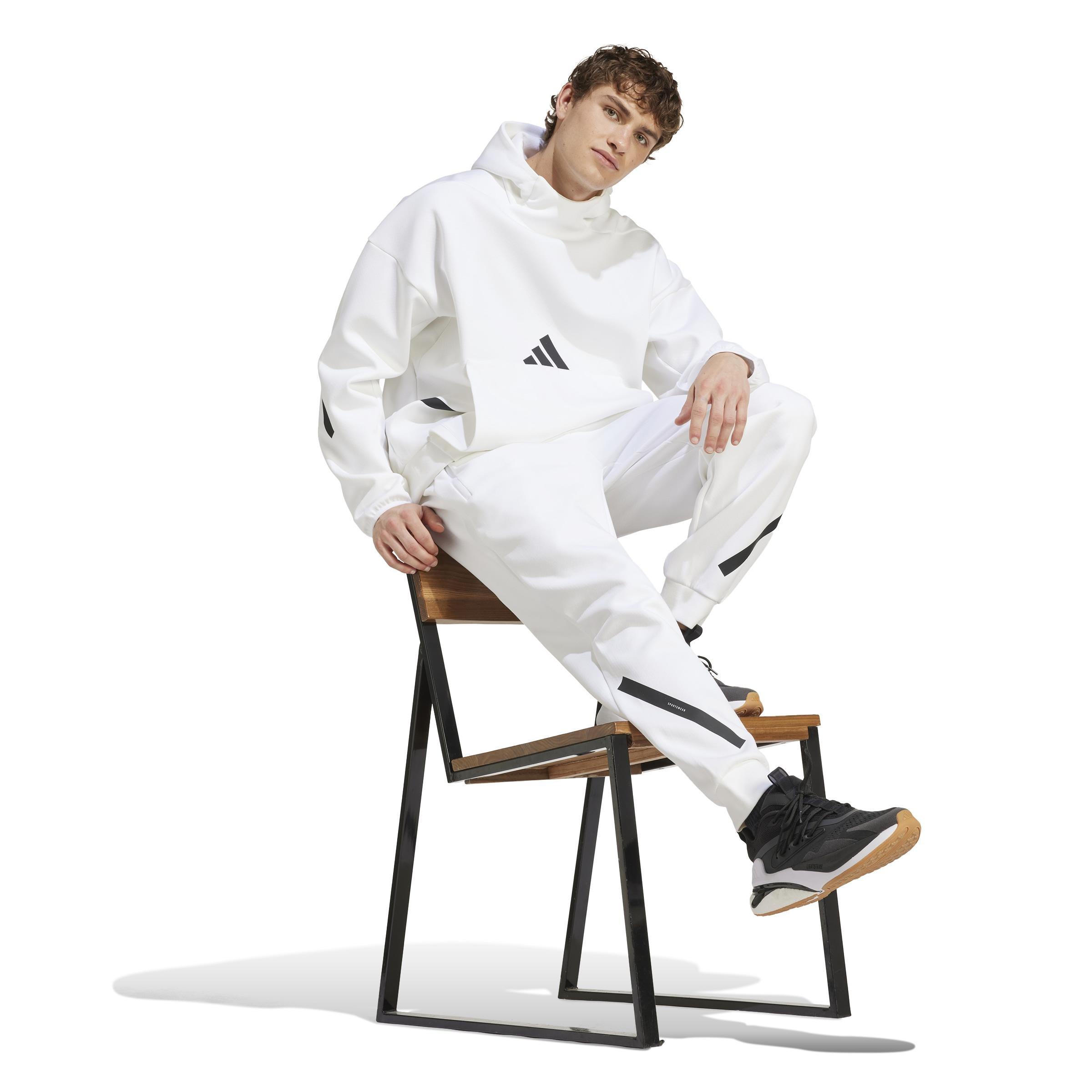 Z.N.E. Tracksuit Bottoms, White, , large image number 9