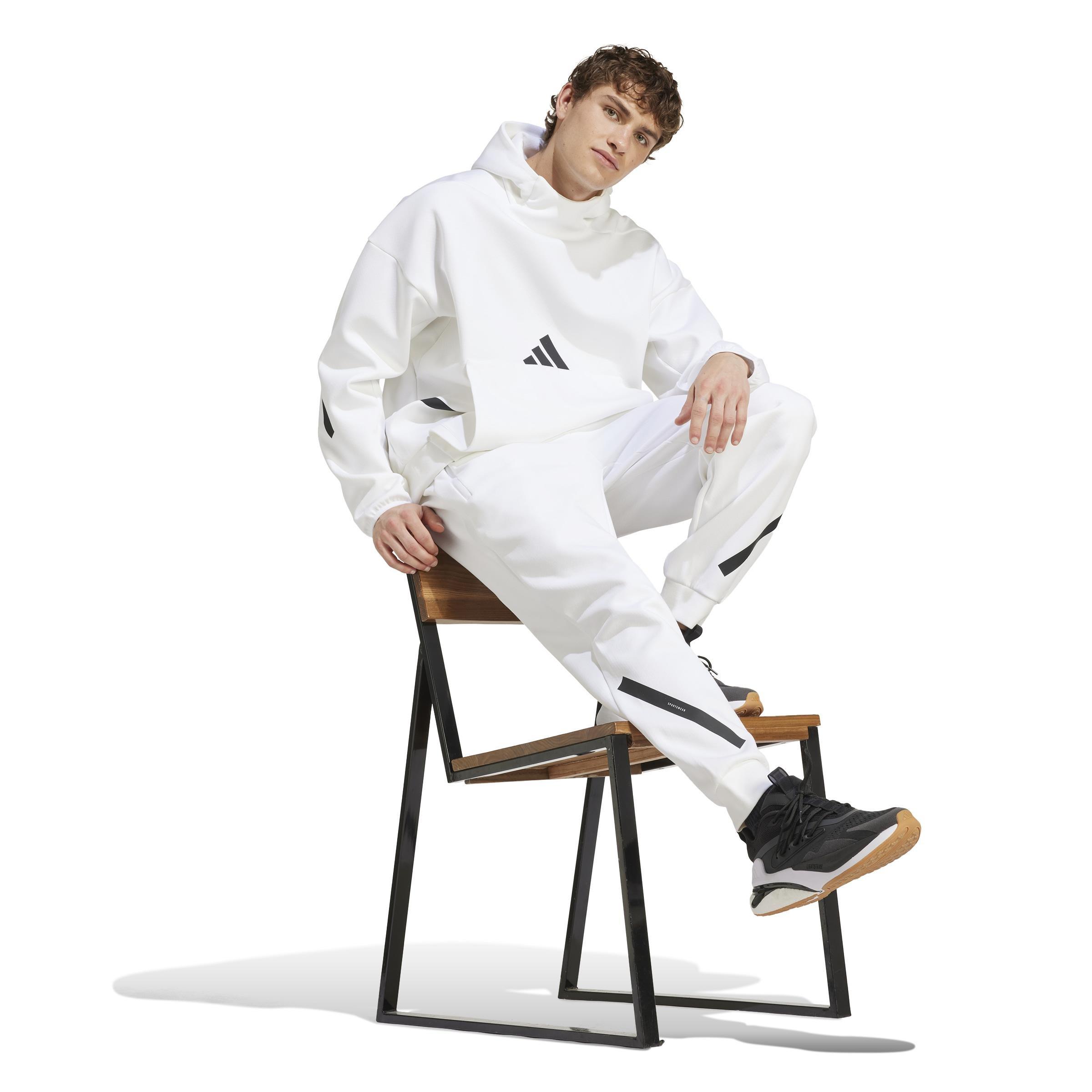 Z.N.E. Tracksuit Bottoms, White, A701_ONE, large image number 9