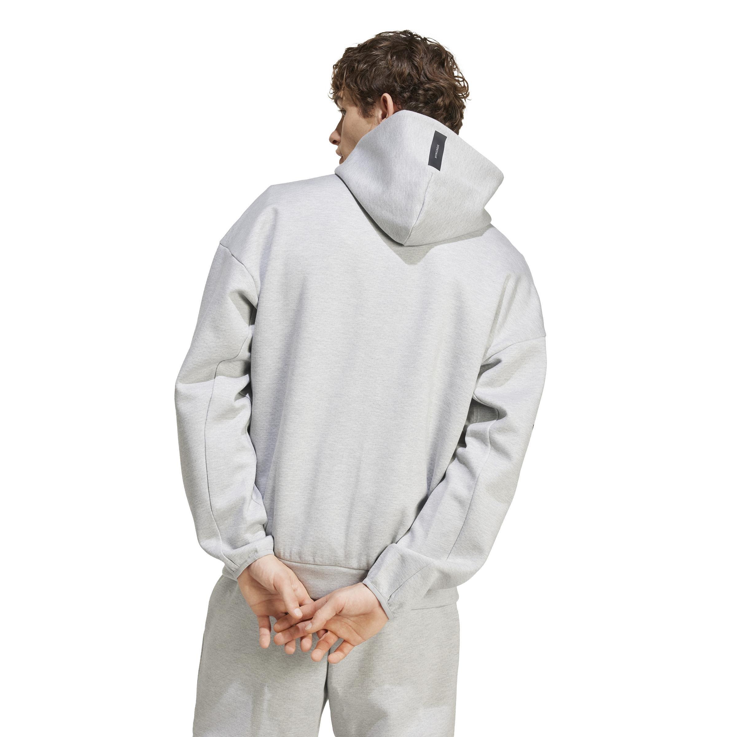 Z.N.E. Full-Zip Hooded Track Jacket, Grey, , large image number 3