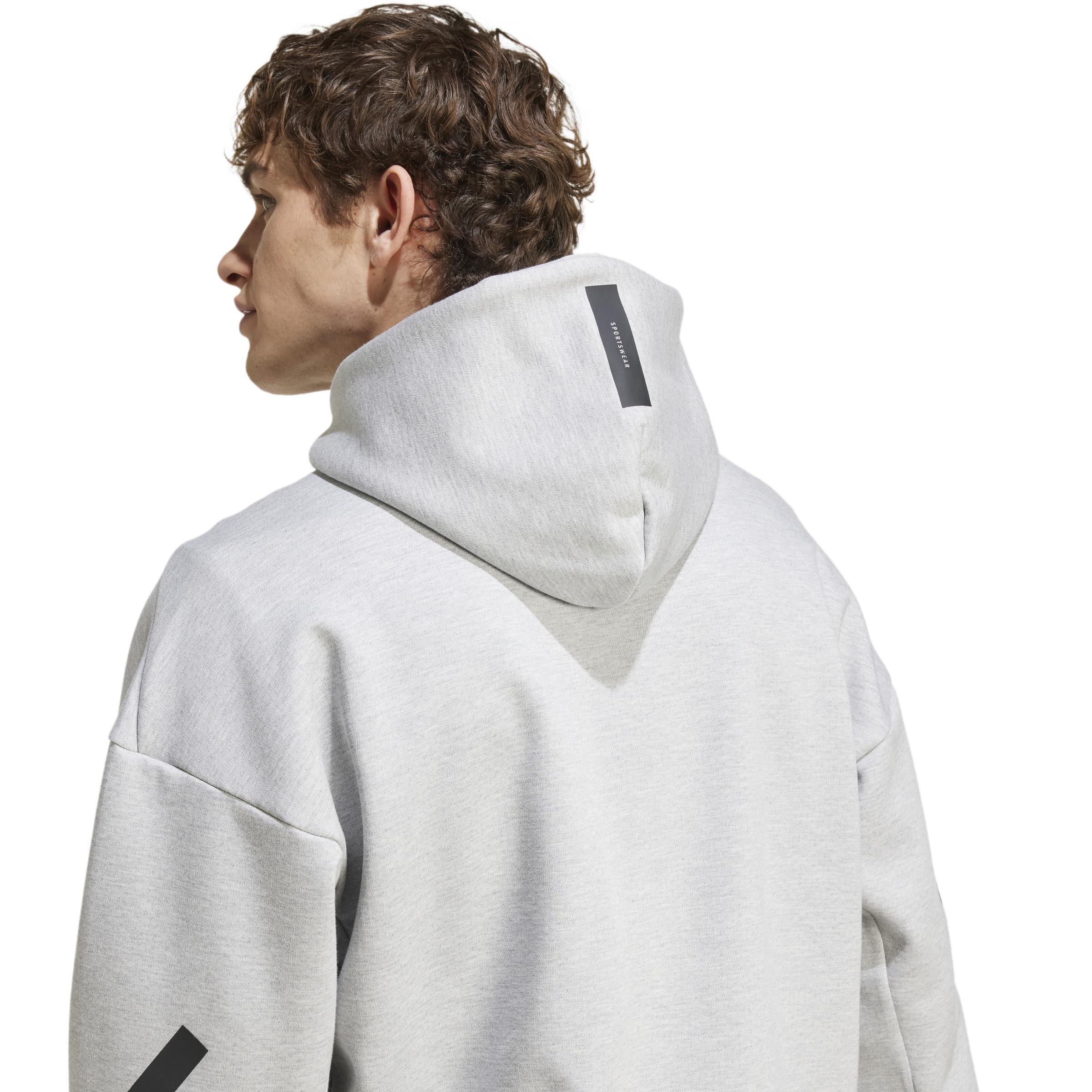Z.N.E. Full-Zip Hooded Track Jacket, Grey, , large image number 4