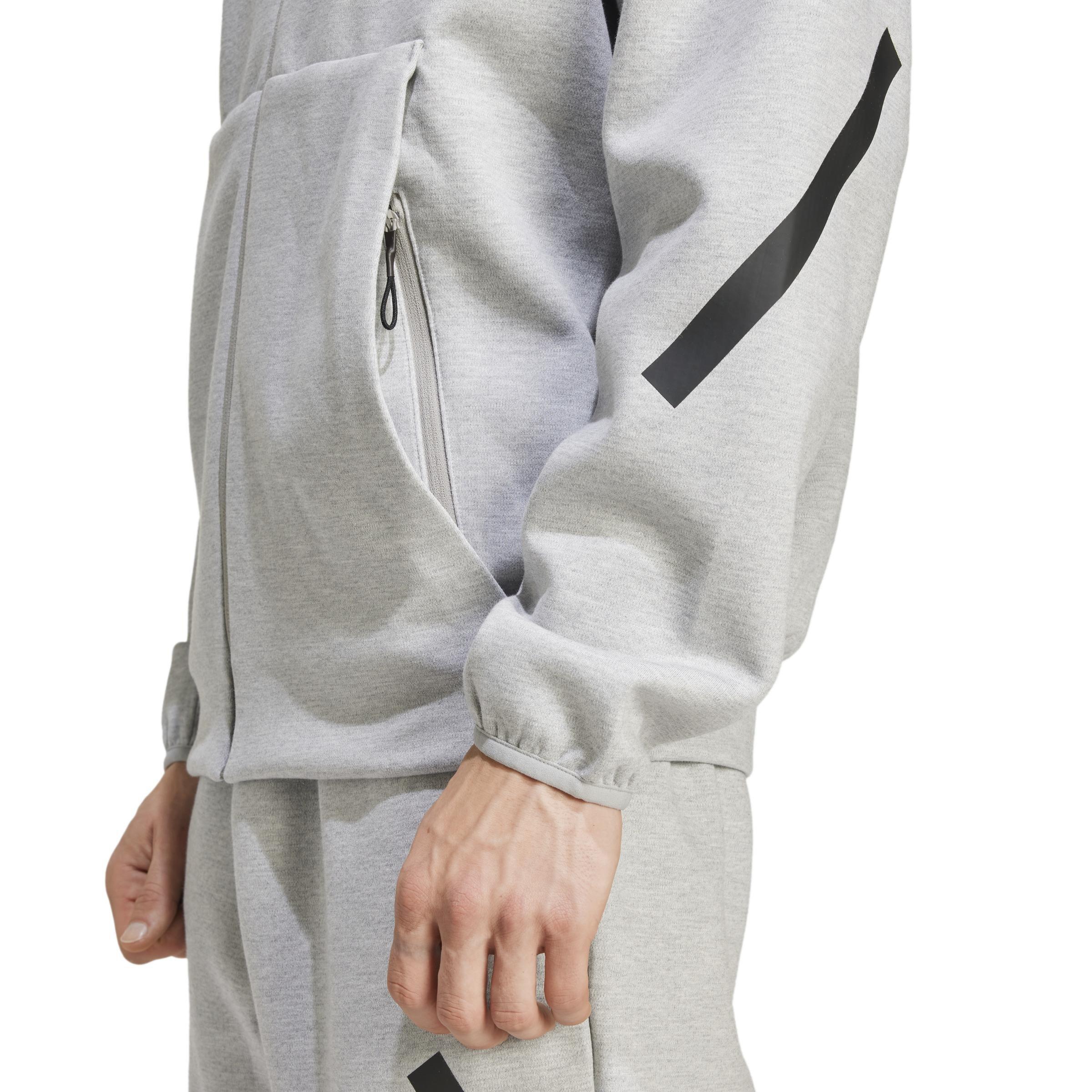 Z.N.E. Full-Zip Hooded Track Jacket, Grey, , large image number 5