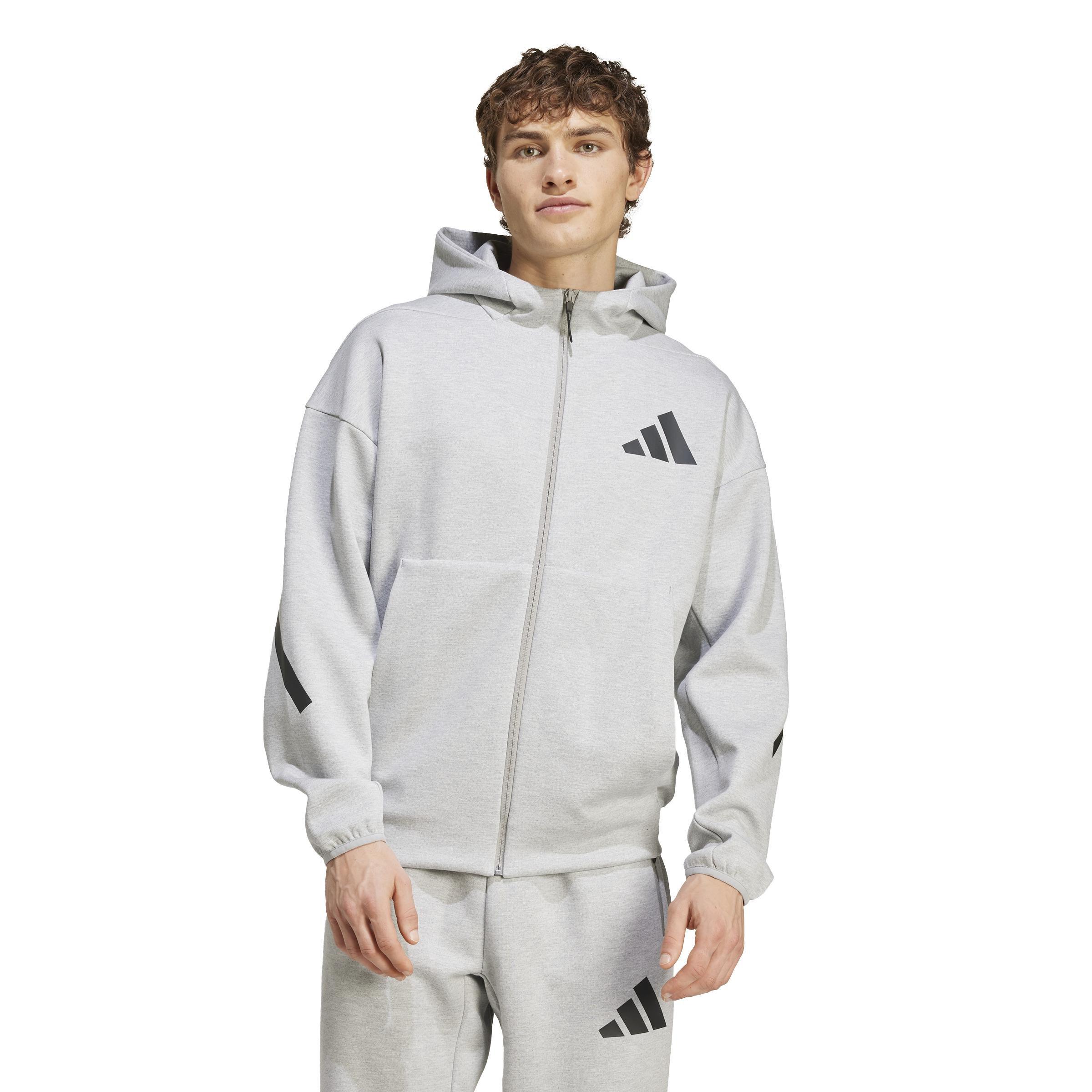 Z.N.E. Full-Zip Hooded Track Jacket, Grey, , large image number 6