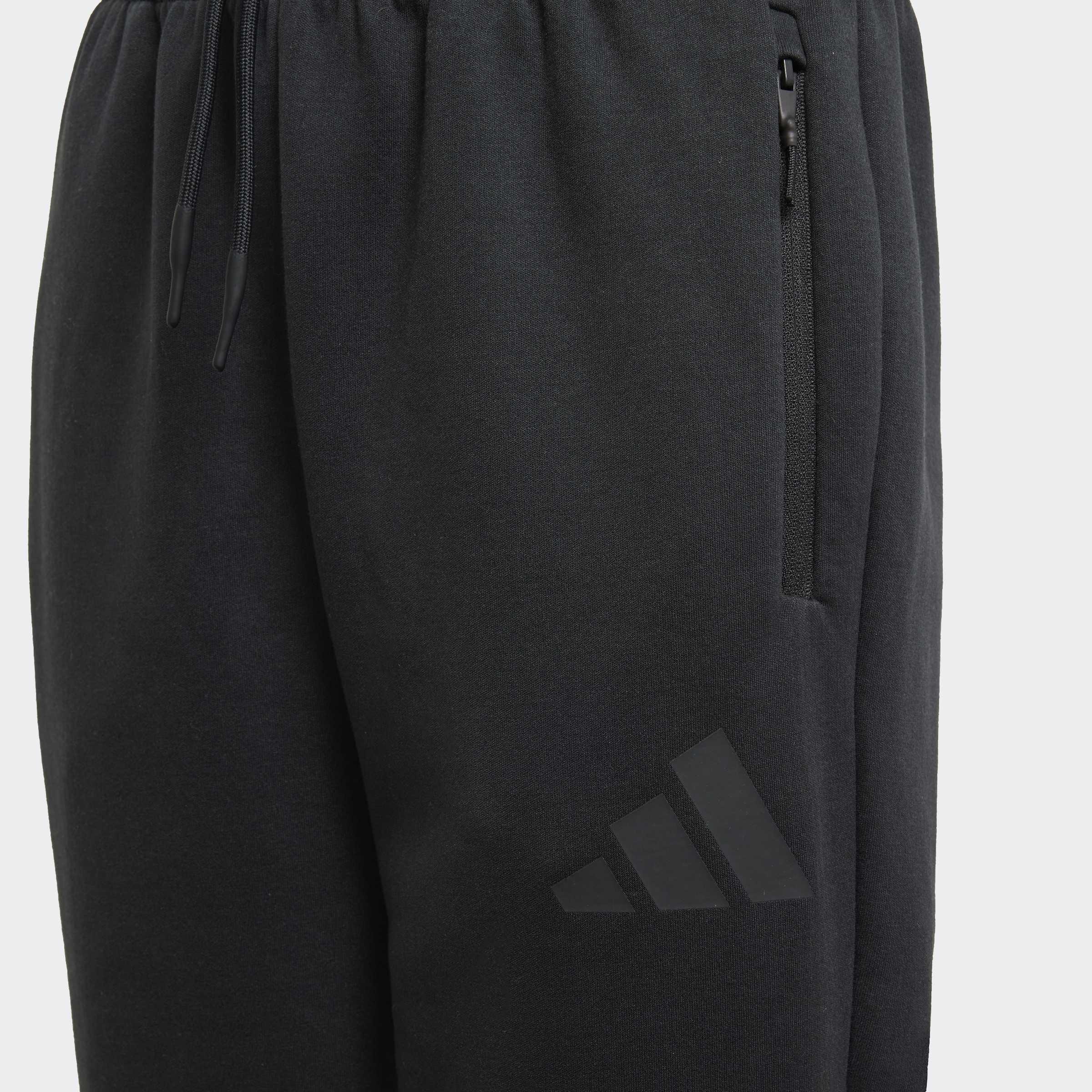 Unisex Kids adidas Z.N.E. Tapered-Leg Tracksuit Bottoms, Black, A701_ONE, large image number 8