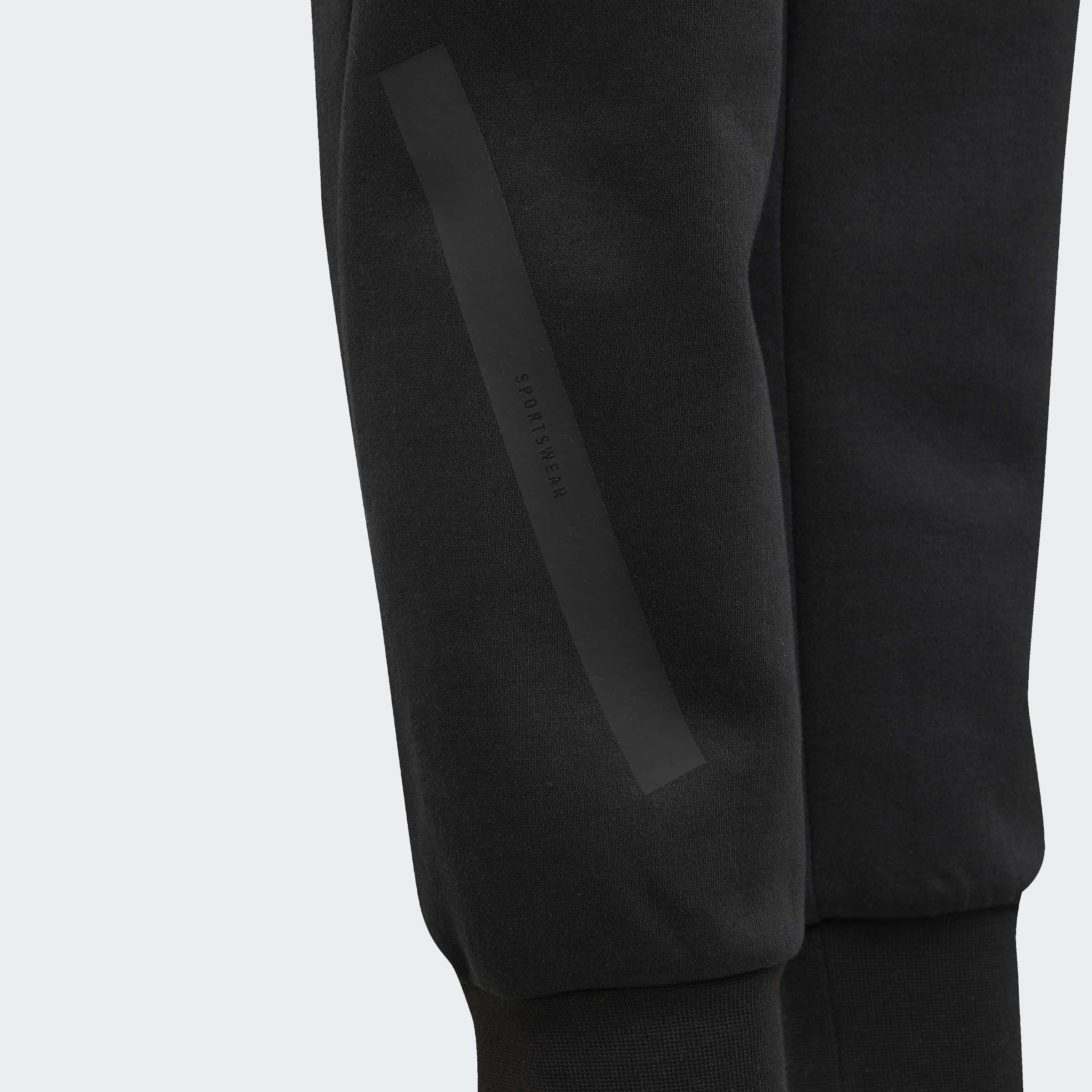 Unisex Kids adidas Z.N.E. Tapered-Leg Tracksuit Bottoms, Black, A701_ONE, large image number 9