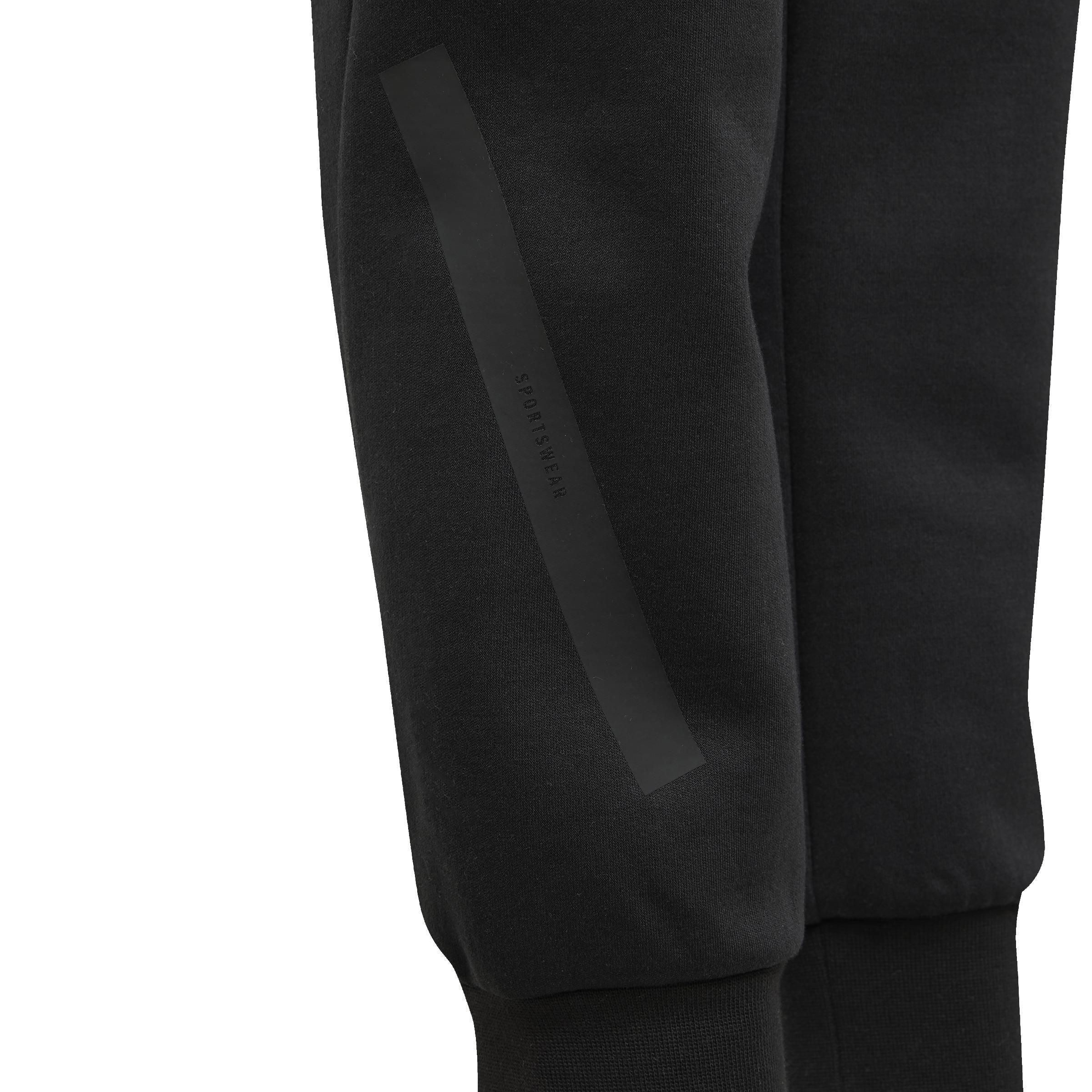 Unisex Kids adidas Z.N.E. Tapered-Leg Tracksuit Bottoms, Black, A701_ONE, large image number 12