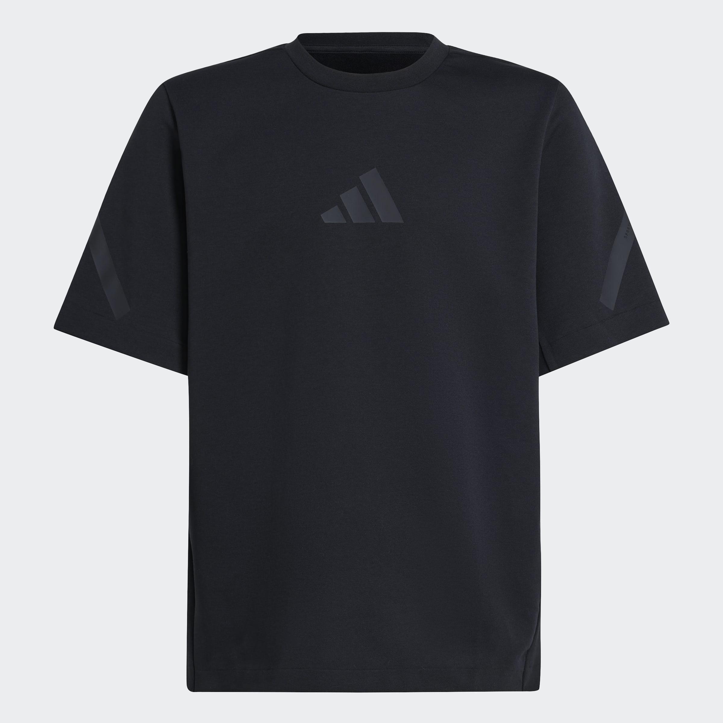 Kids Unisex Adidas Z.N.E. T-Shirt, Black, A701_ONE, large image number 0