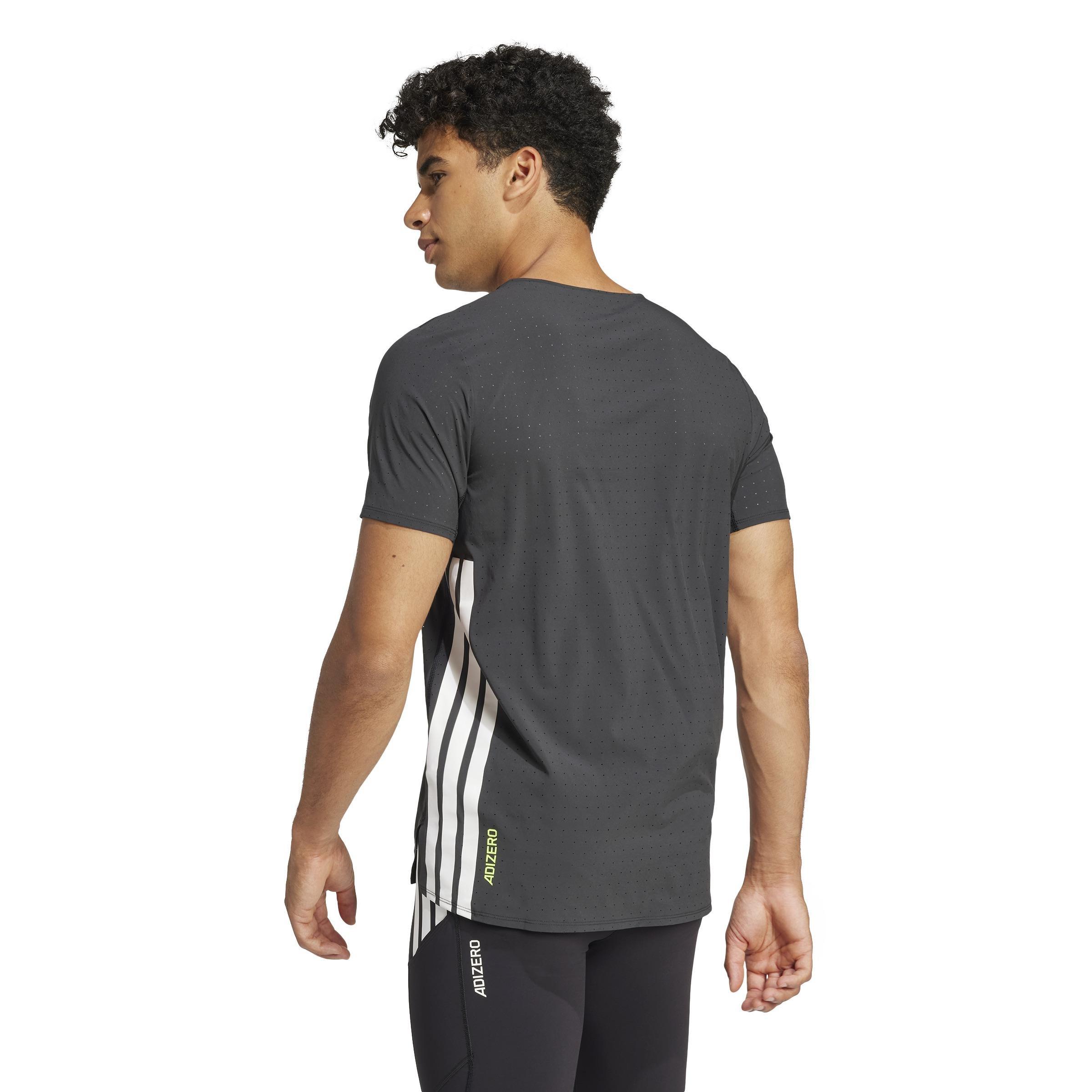 Adizero Running T-Shirt, Black, A701_ONE, large image number 1