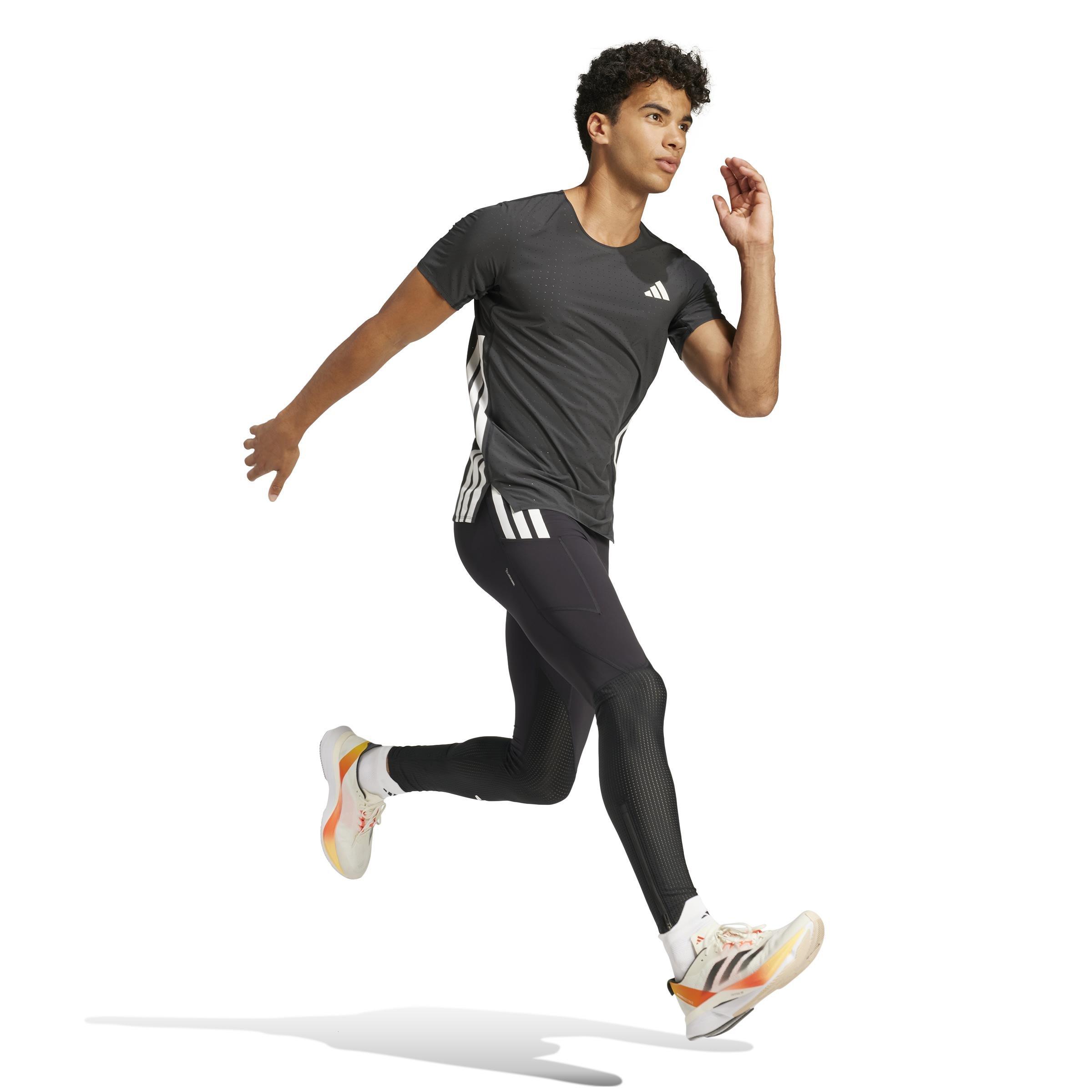 Adizero Running T-Shirt, Black, A701_ONE, large image number 8