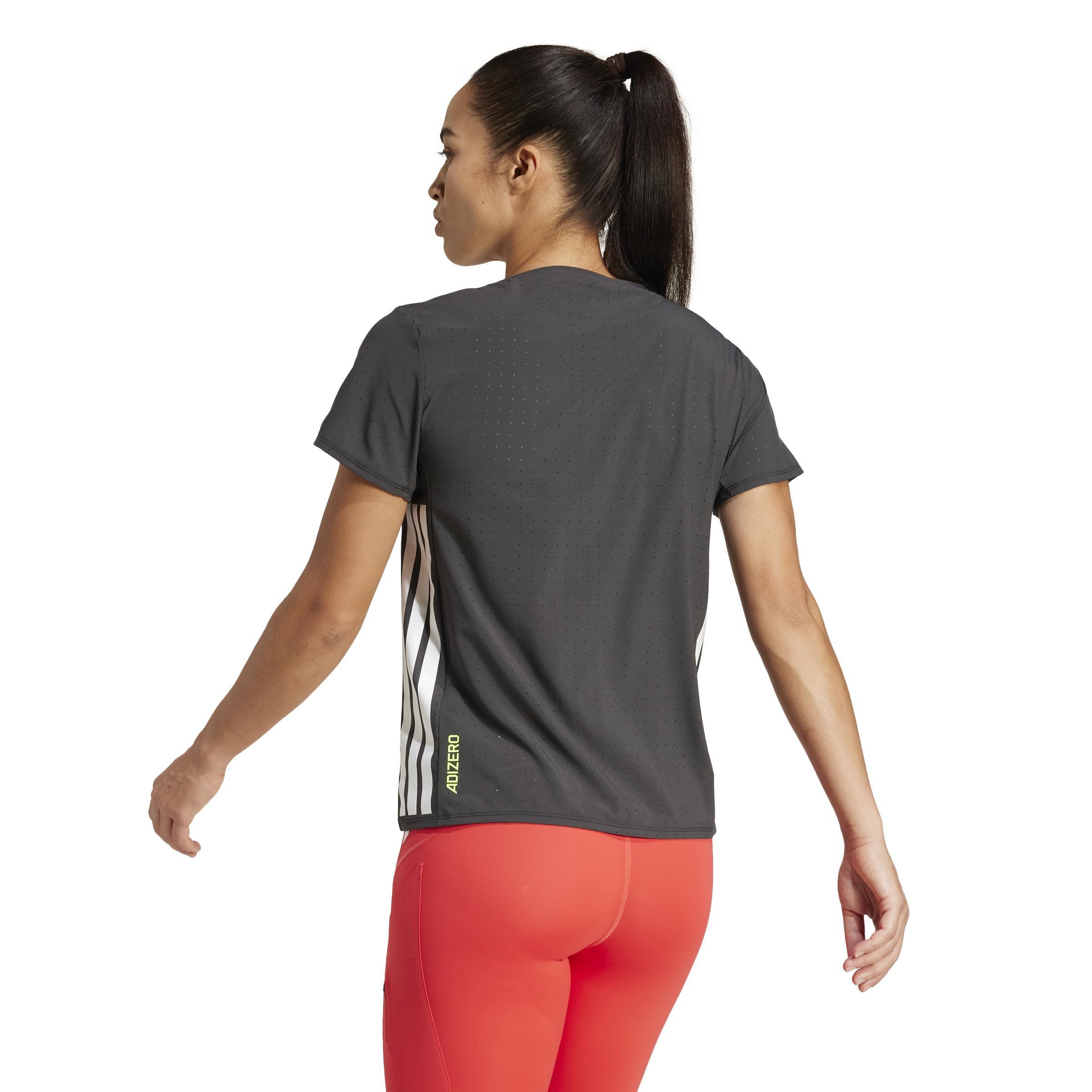 Adizero Running Tee, Black, A701_ONE, large image number 2