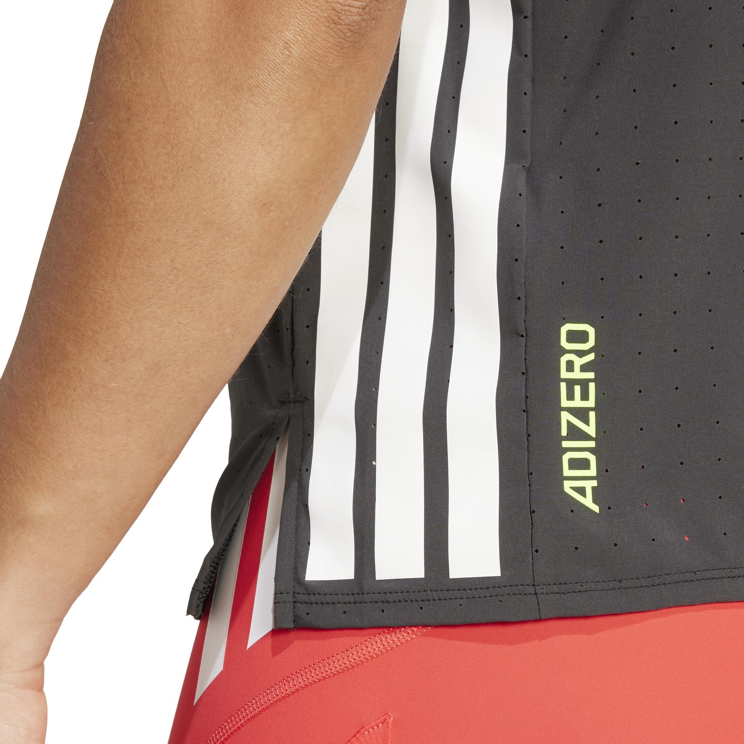 Adizero Running Tee, Black, A701_ONE, large image number 3