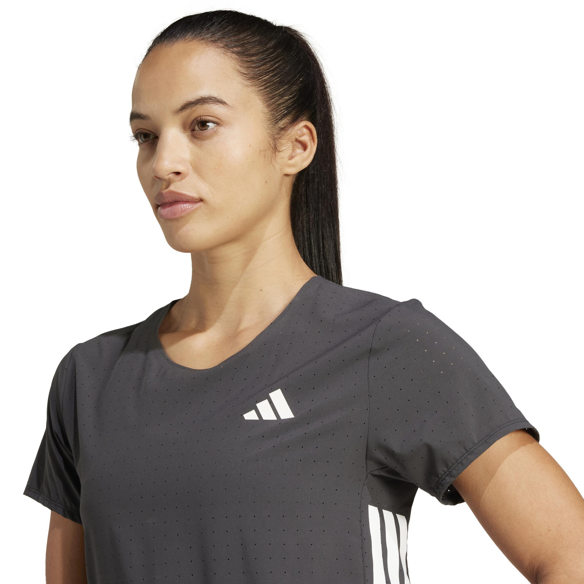 Adizero Running Tee, Black, A701_ONE, large image number 4