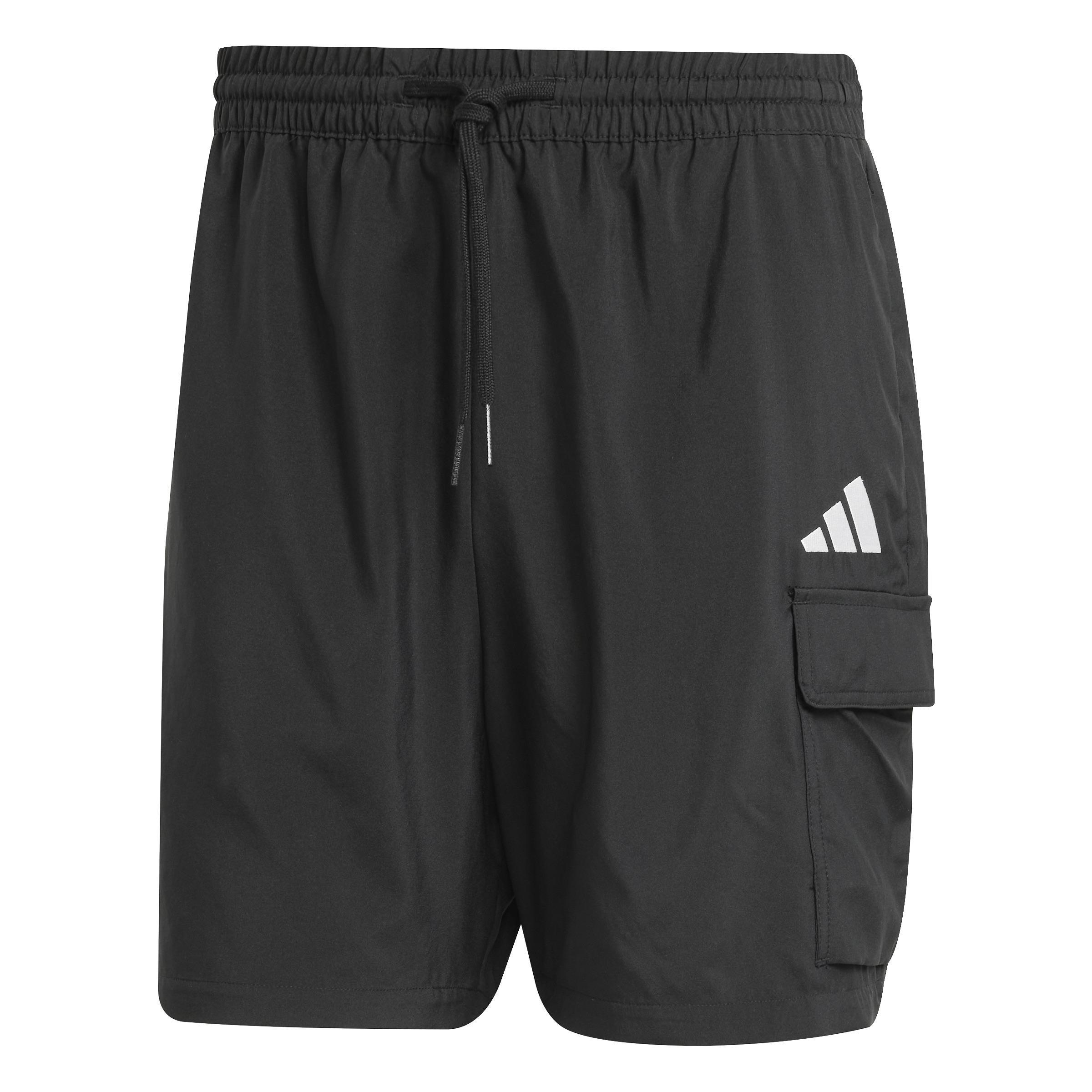 Essentials Small Logo Cargo Chelsea Shorts, Black, , large image number 0