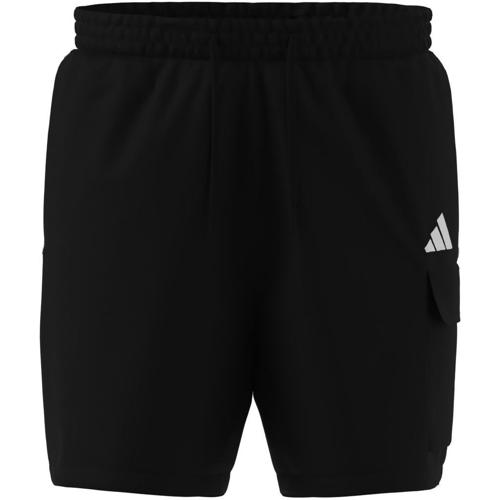 Essentials Small Logo Cargo Chelsea Shorts, Black, , large image number 9