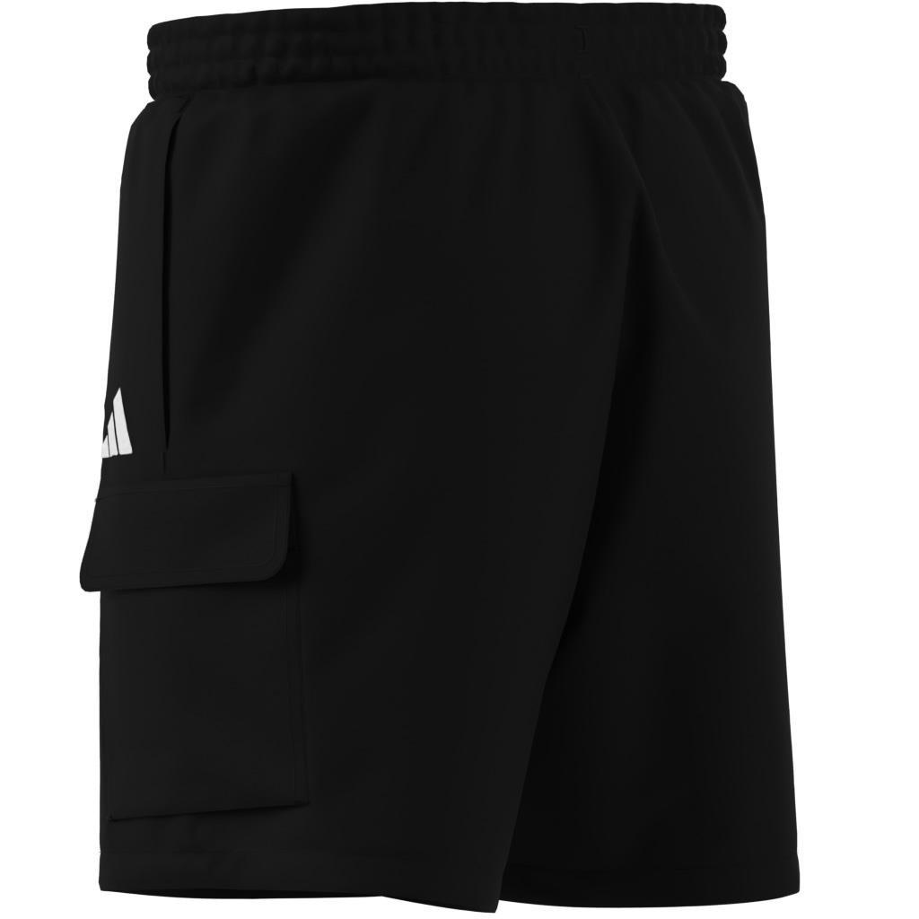 Essentials Small Logo Cargo Chelsea Shorts, Black, , large image number 14