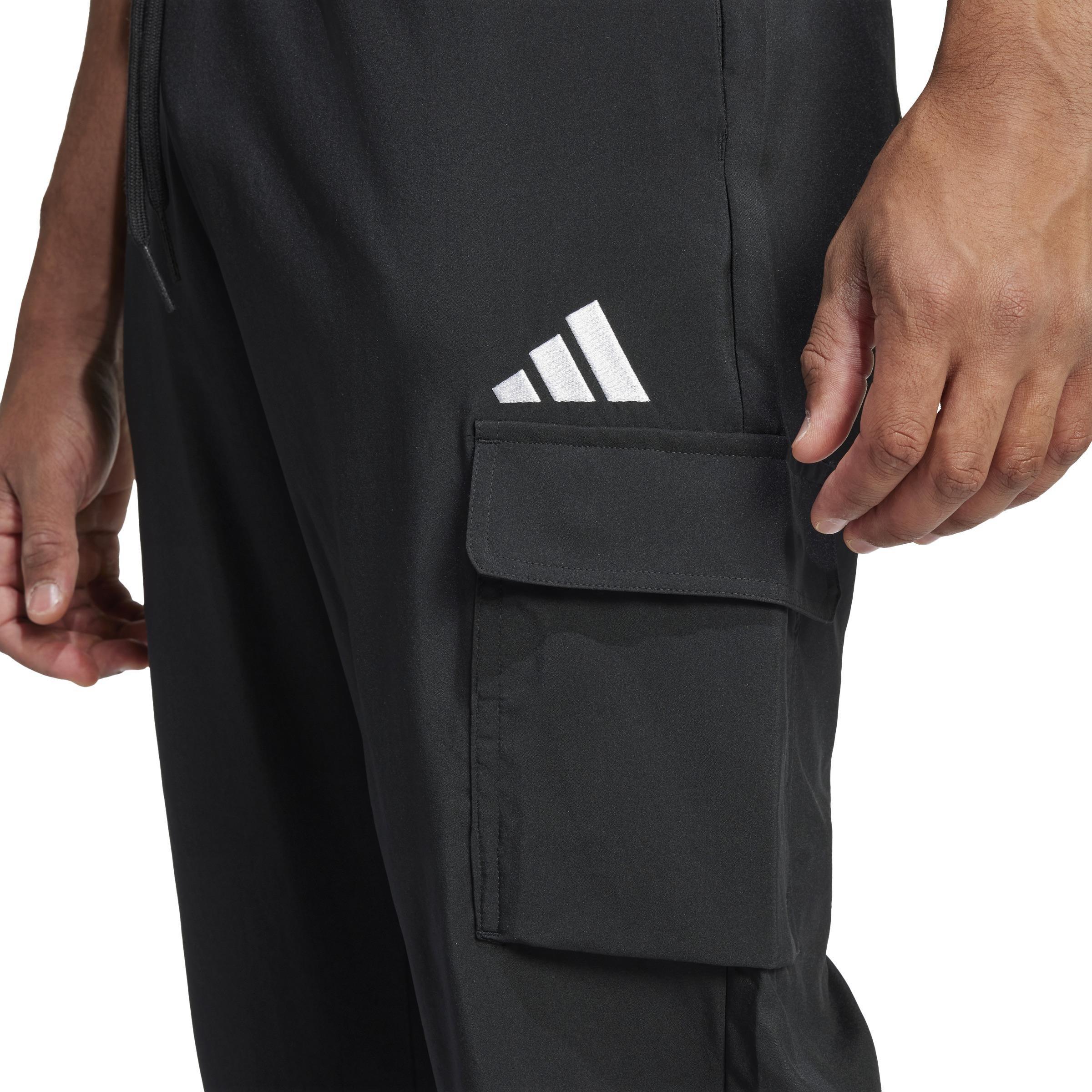 Essentials Small Logo Cargo Joggers, Black, , large image number 2