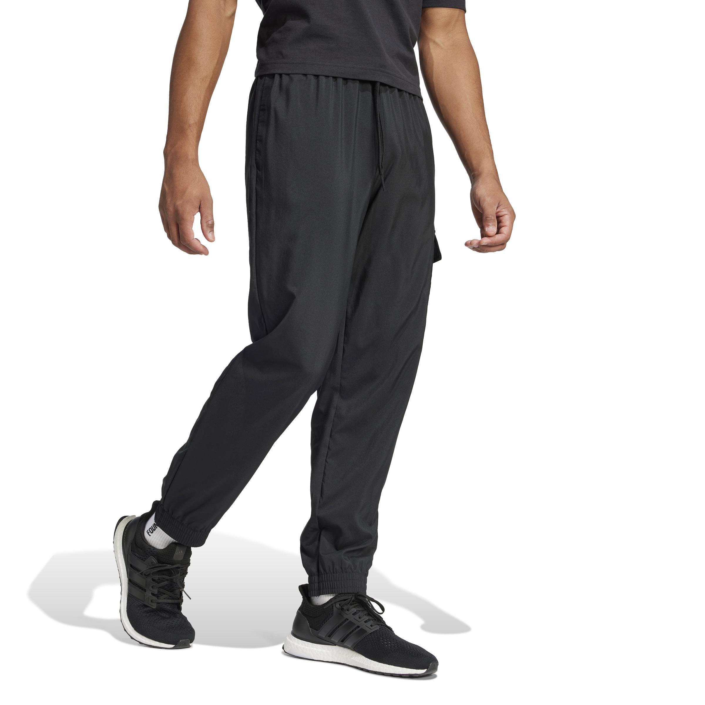 Essentials Small Logo Cargo Joggers, Black, A701_ONE, large image number 5