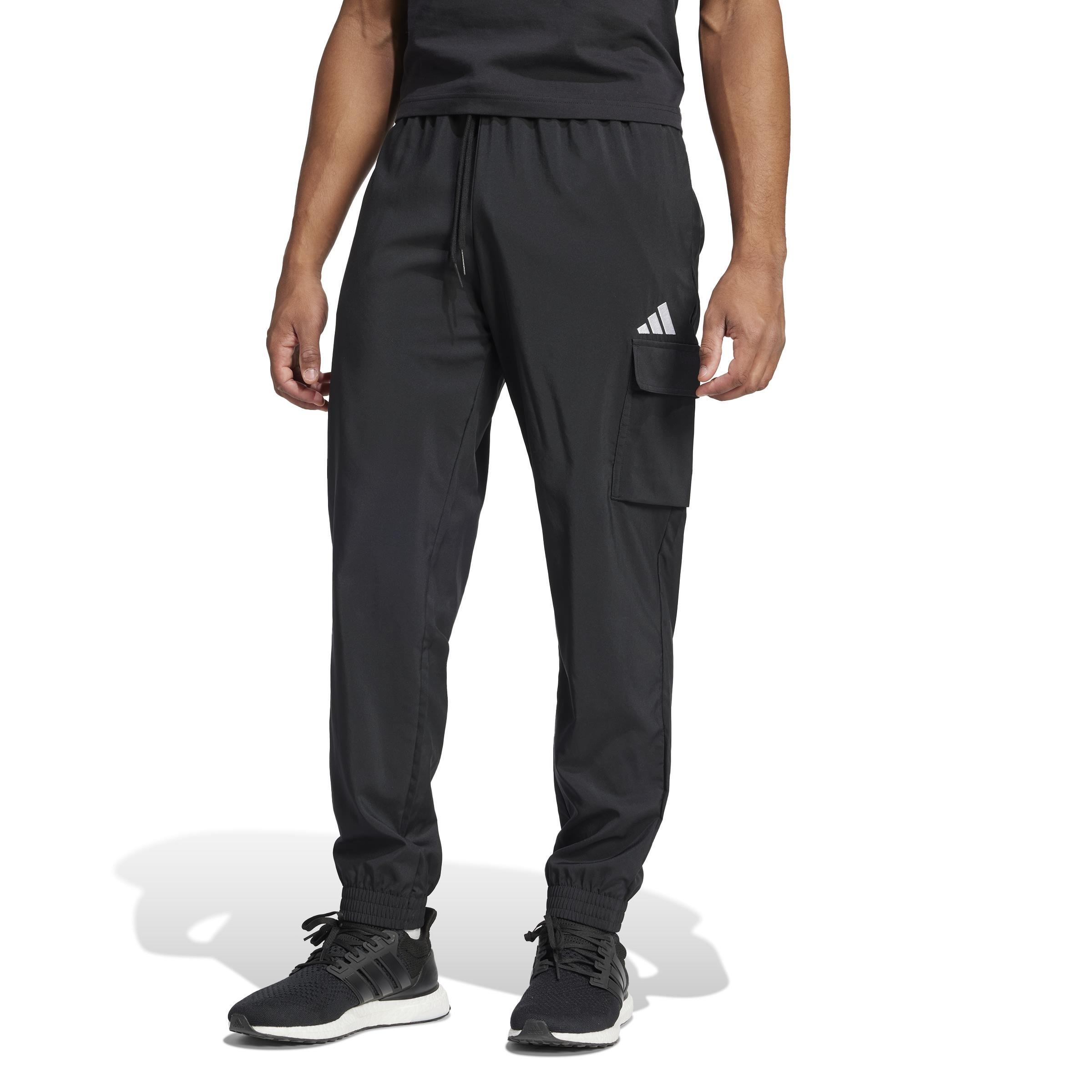 Essentials Small Logo Cargo Joggers, Black, A701_ONE, large image number 13