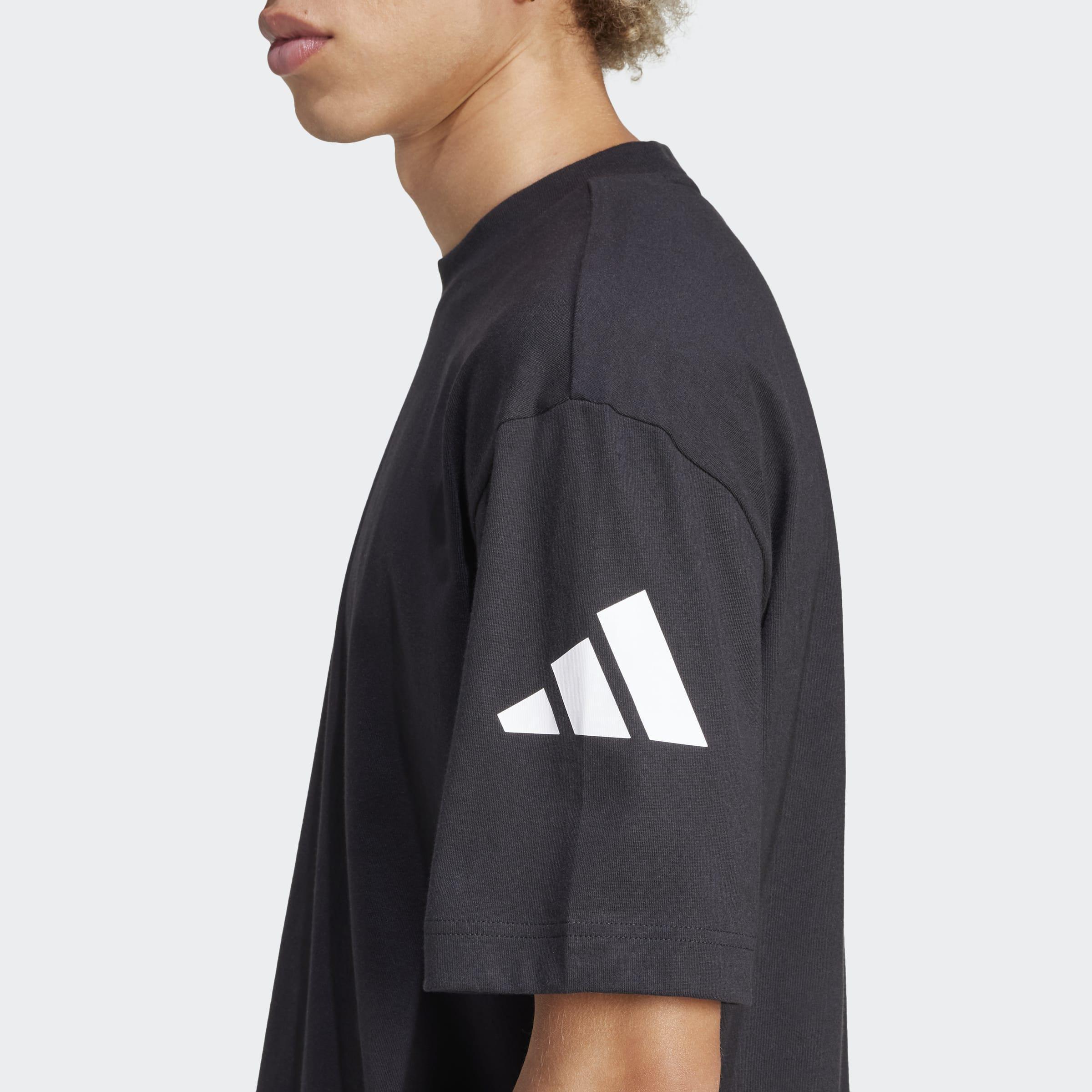 Essentials Loose Fit 3 Bar Logo T-Shirt, Black, A701_ONE, large image number 3