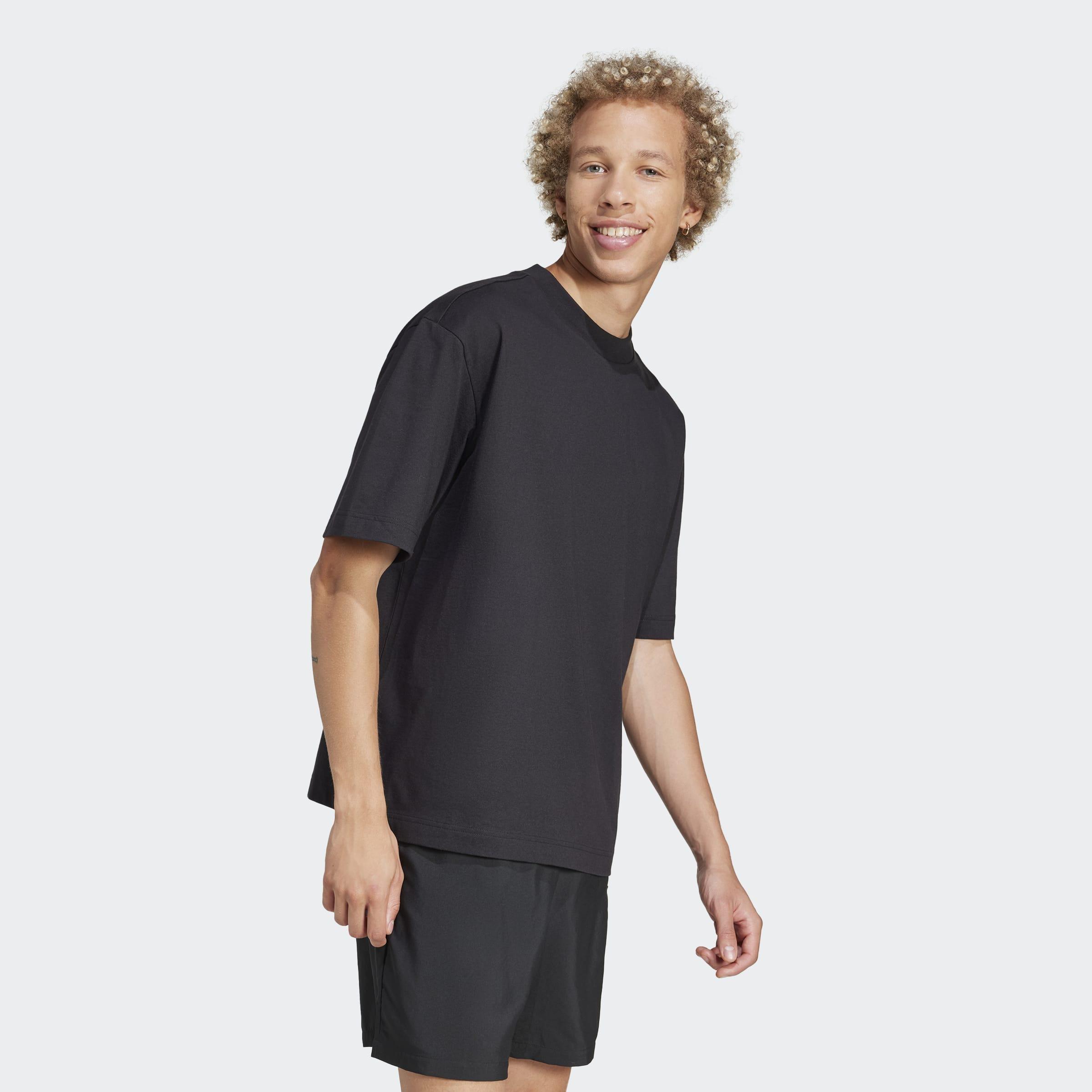 Essentials Loose Fit 3 Bar Logo T-Shirt, Black, A701_ONE, large image number 5