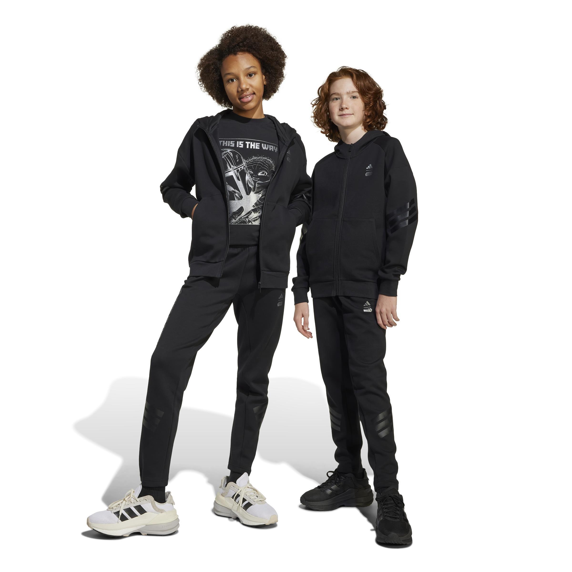 Unisex Kids adidas x Star Wars The Mandalorian™ Joggers, Black, , large image number 6