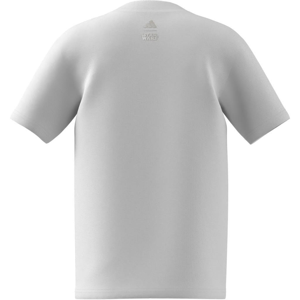 Unisex Kids adidas x Star Wars The Mandalorian Graphic T-Shirt, White, , large image number 10