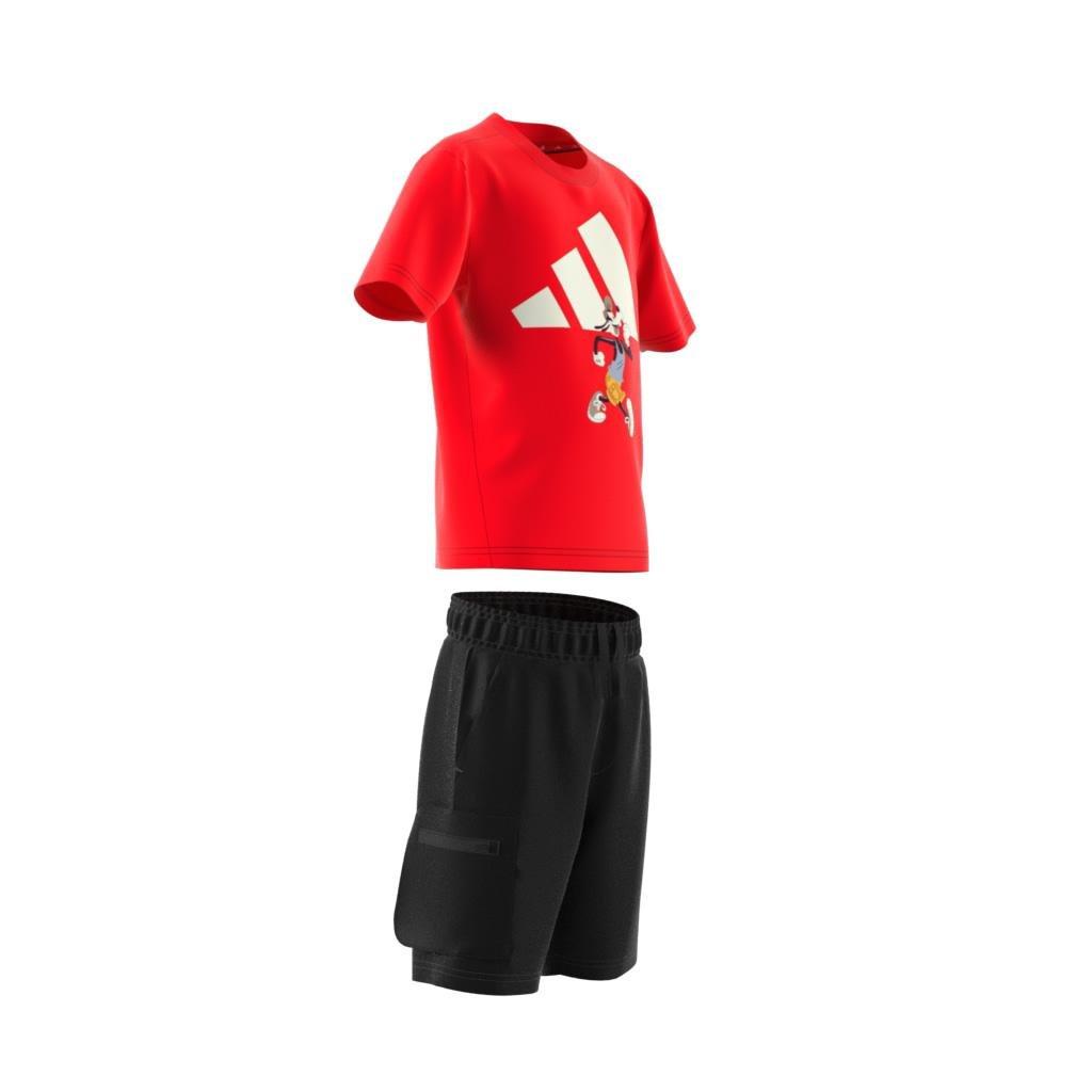 Unisex Kids adidas x Disney Mickey Mouse Tee Set, Red, , large image number 8
