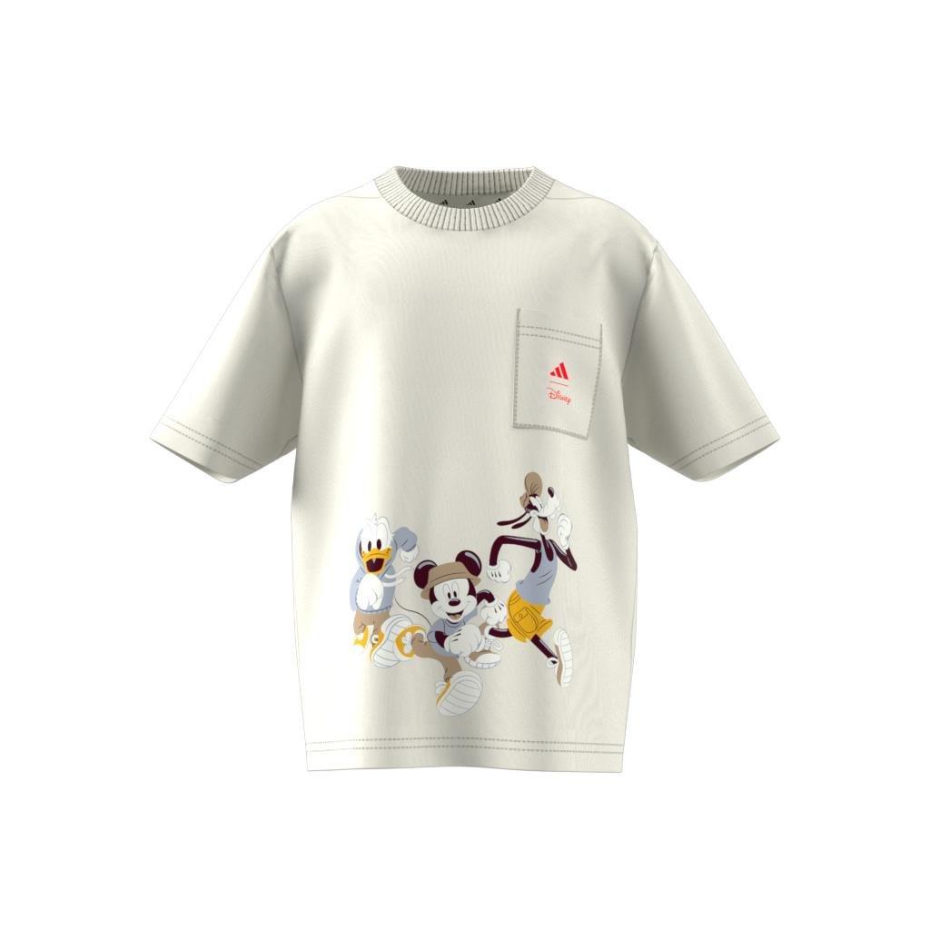 Unisex Kids adidas x Disney Mickey Mouse Tee, White, , large image number 10