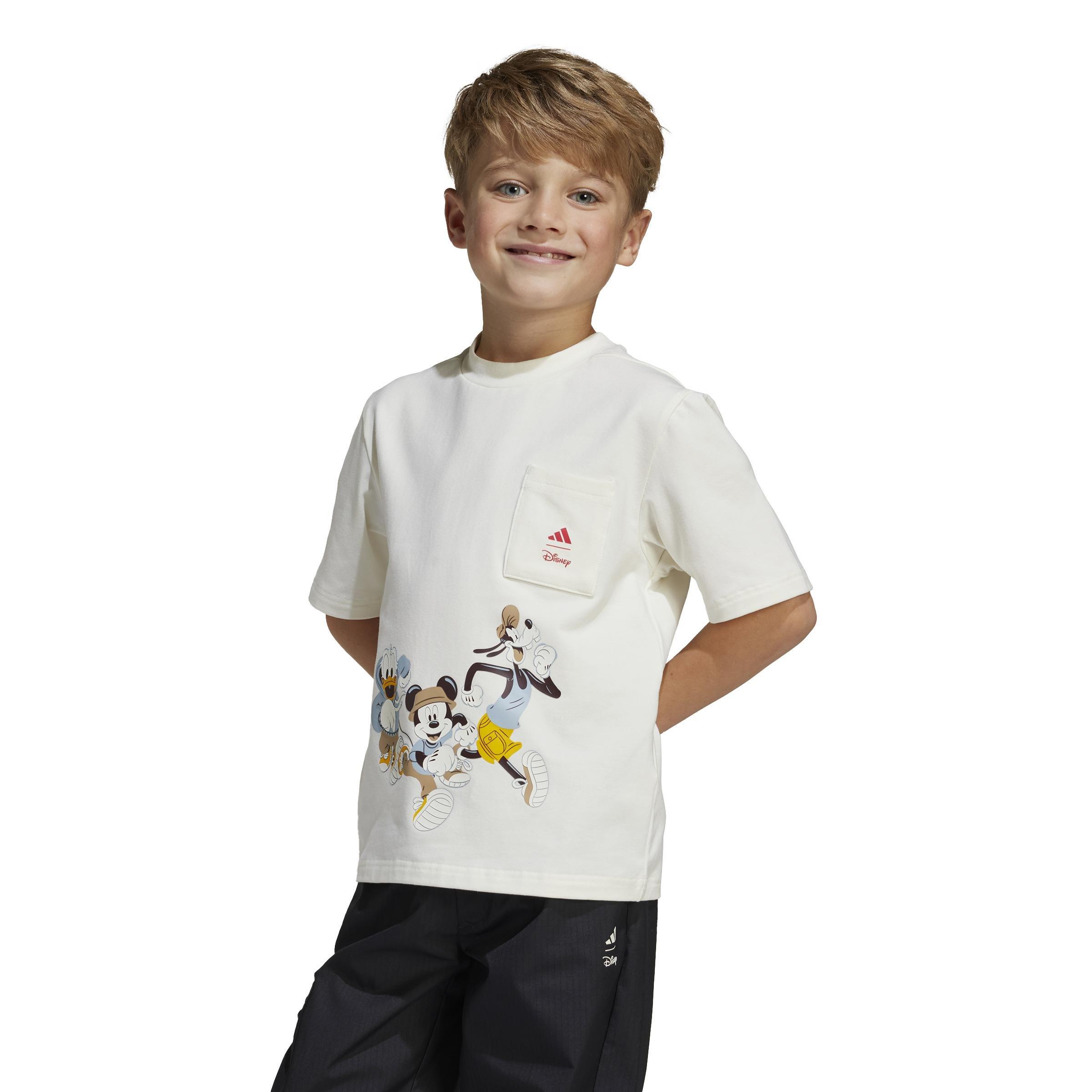 Unisex Kids adidas x Disney Mickey Mouse Tee, White, , large image number 13