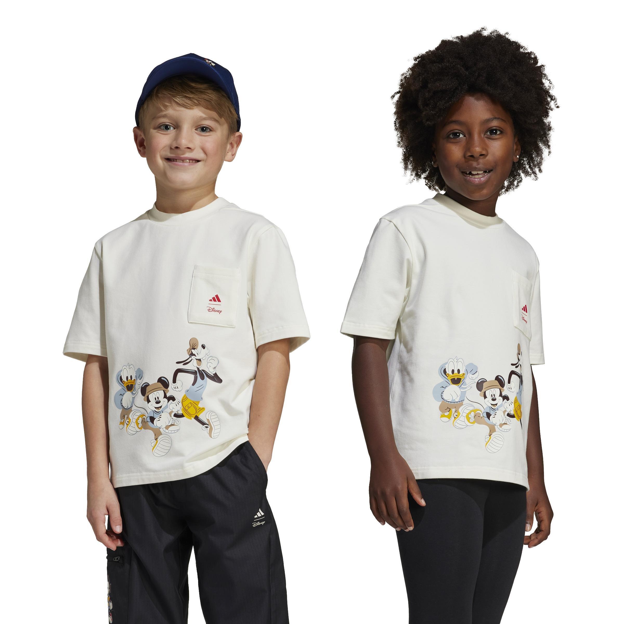 Unisex Kids adidas x Disney Mickey Mouse Tee, White, , large image number 14