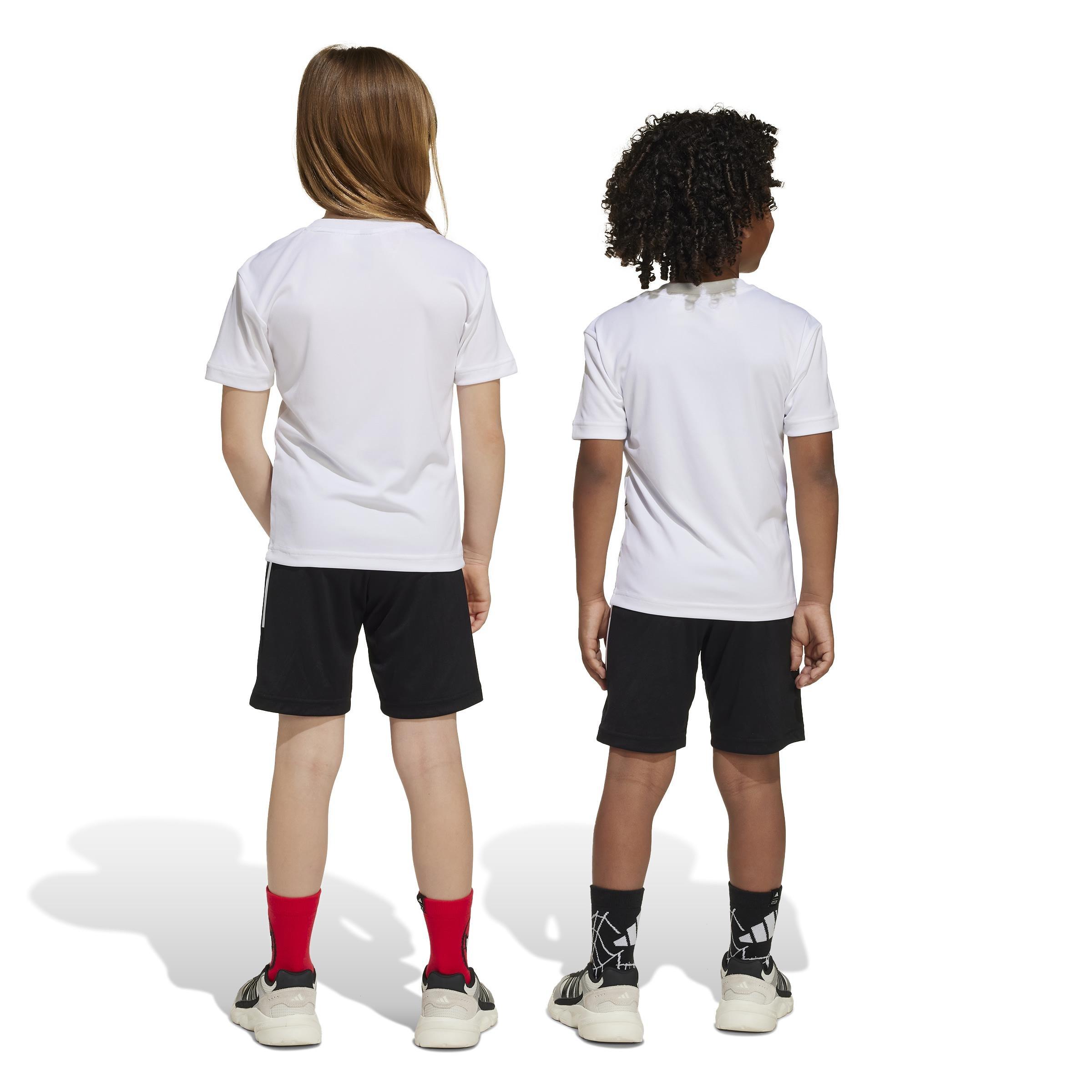 Unisex Kids adidas x Marvel Spider-Man Tee Set, White, , large image number 1