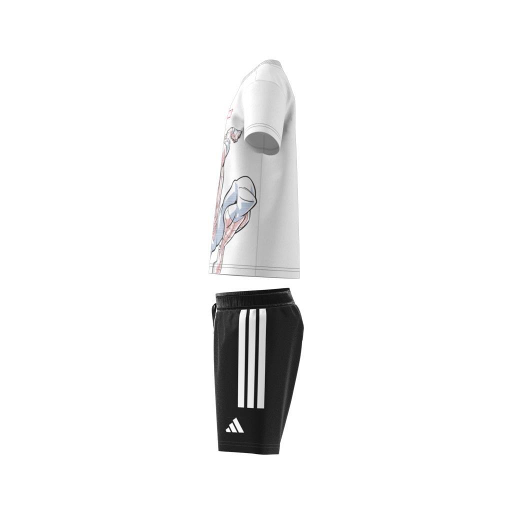 Unisex Kids adidas x Marvel Spider-Man Tee Set, White, , large image number 4
