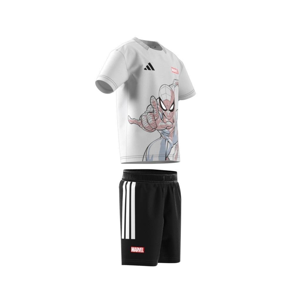 Unisex Kids adidas x Marvel Spider-Man Tee Set, White, , large image number 11