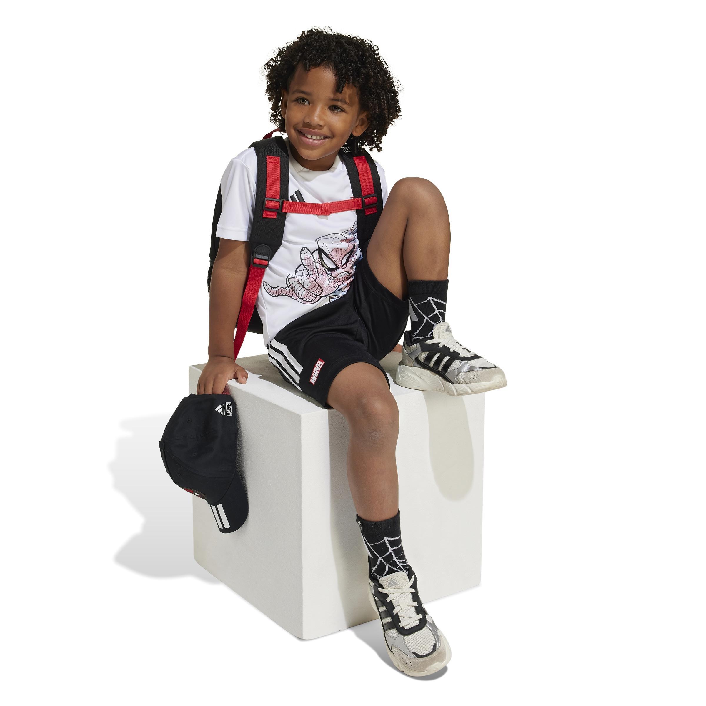 Unisex Kids adidas x Marvel Spider-Man Tee Set, White, , large image number 14