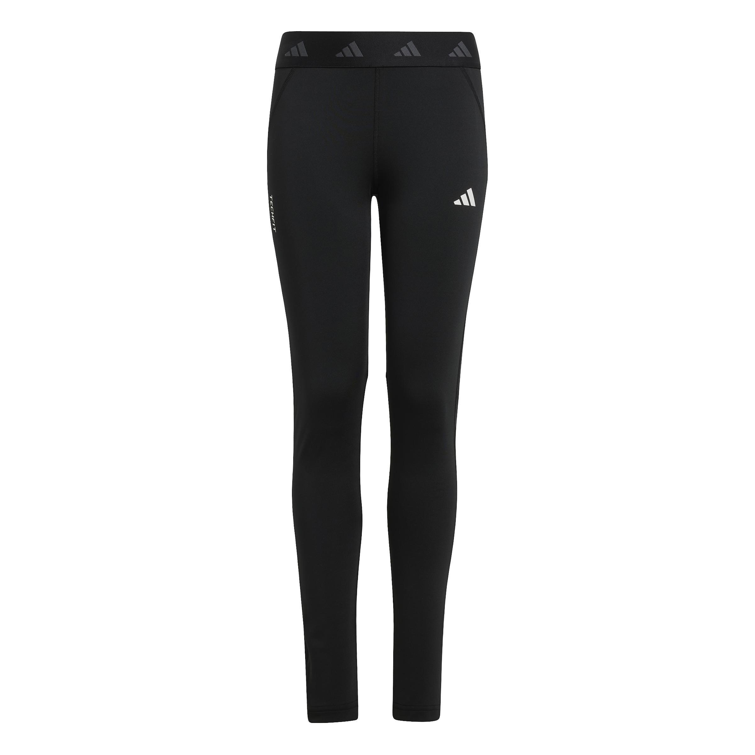 Unisex Kids TECHFIT Tights, Black, , large image number 0