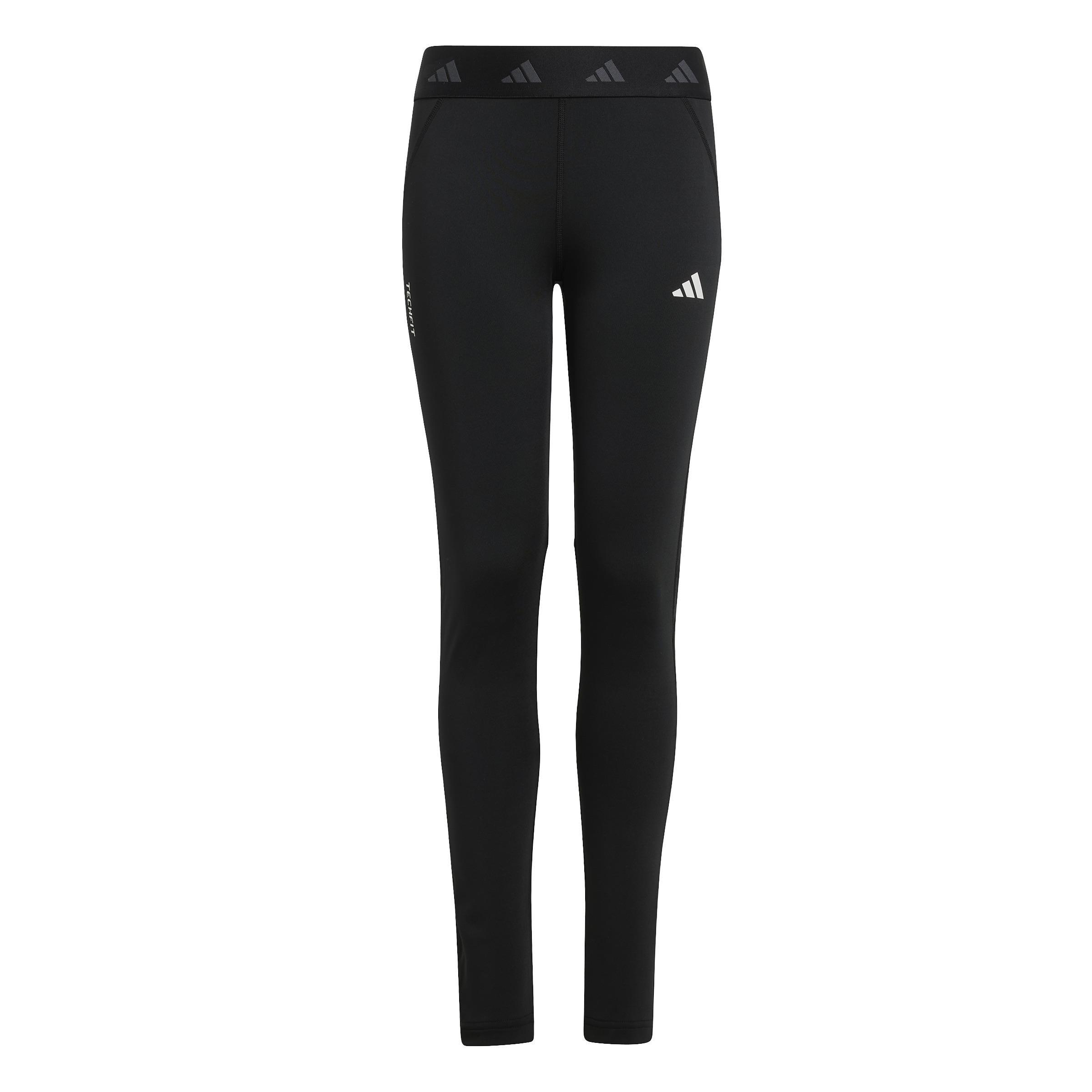 Unisex Kids TECHFIT Tights, Black, , large image number 1