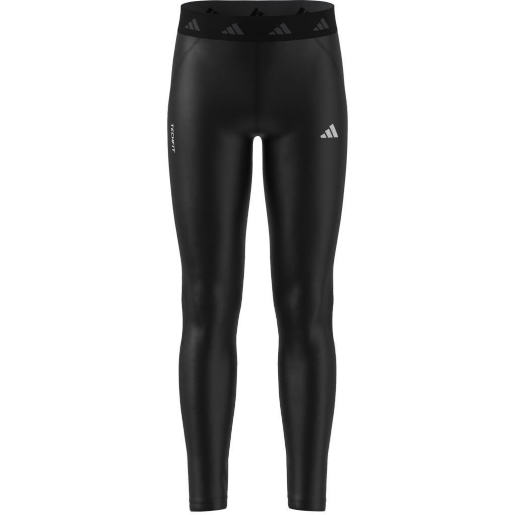 Unisex Kids TECHFIT Tights, Black, , large image number 14