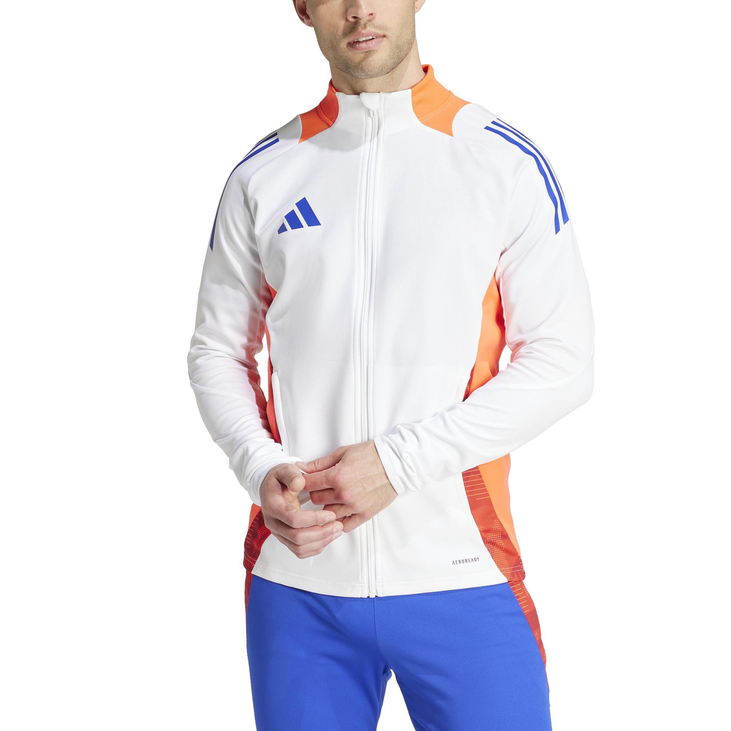 Men Tiro 24 Competition Training Track Top, White, A701_ONE, large image number 2