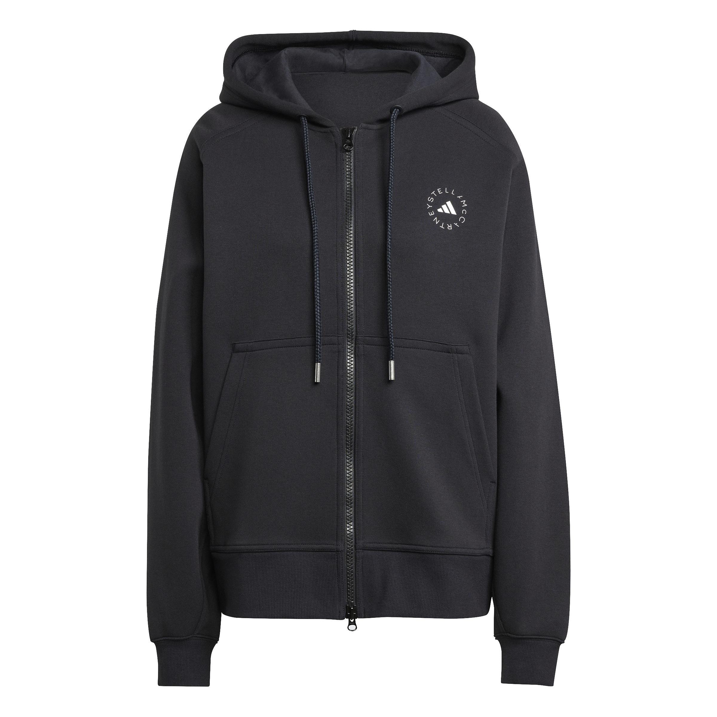 adidas by Stella McCartney Full-Zip Hoodie, Black, , large image number 0