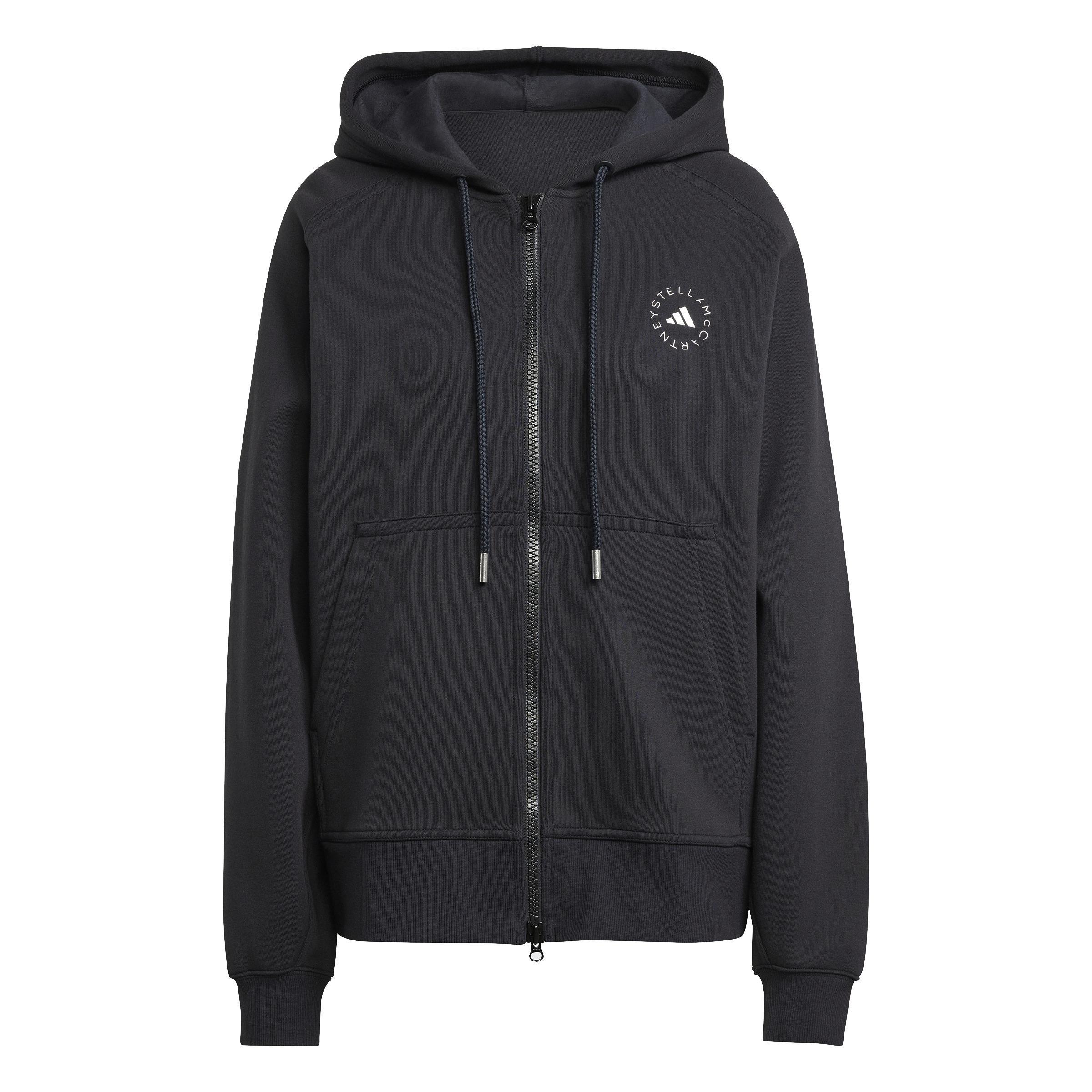 adidas by Stella McCartney Full-Zip Hoodie, Black, , large image number 1