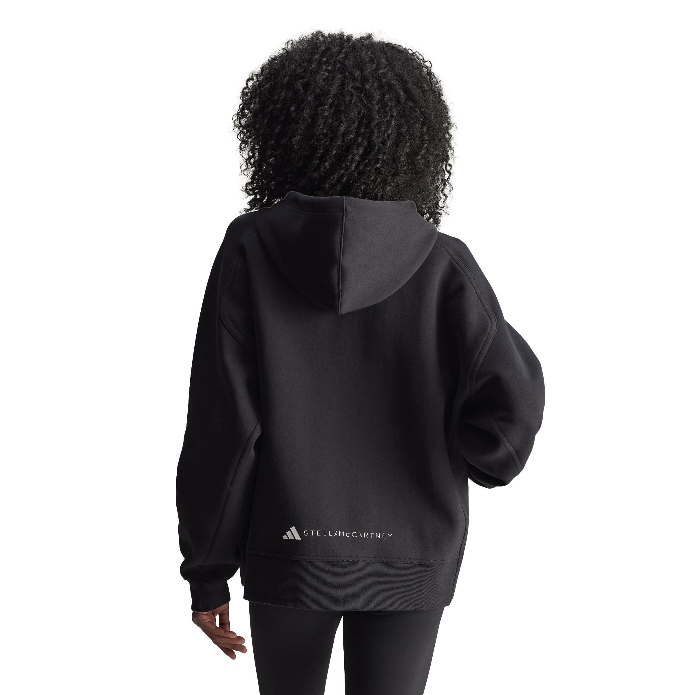 adidas by Stella McCartney Full-Zip Hoodie, Black, A701_ONE, large image number 2