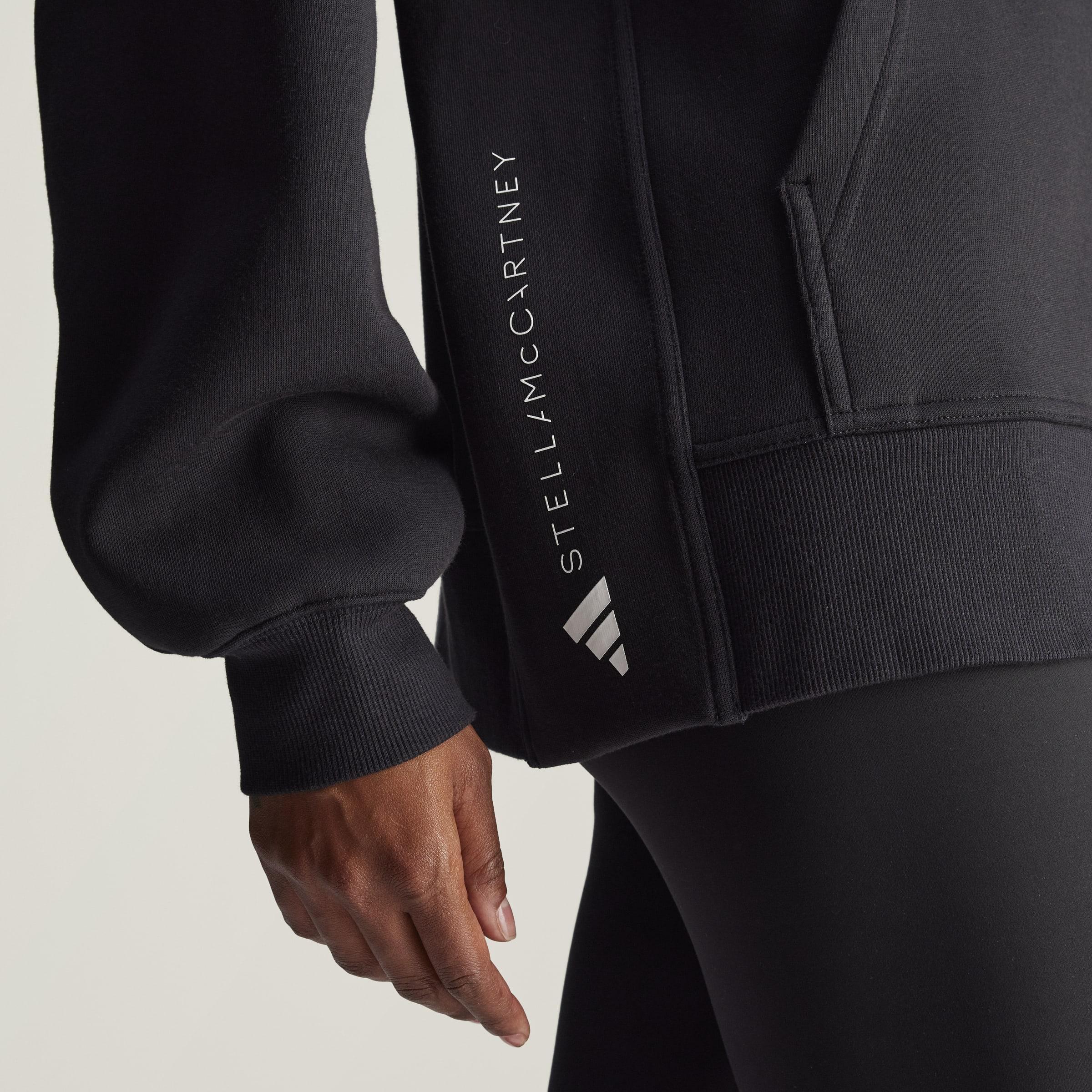 adidas by Stella McCartney Full-Zip Hoodie, Black, A701_ONE, medium