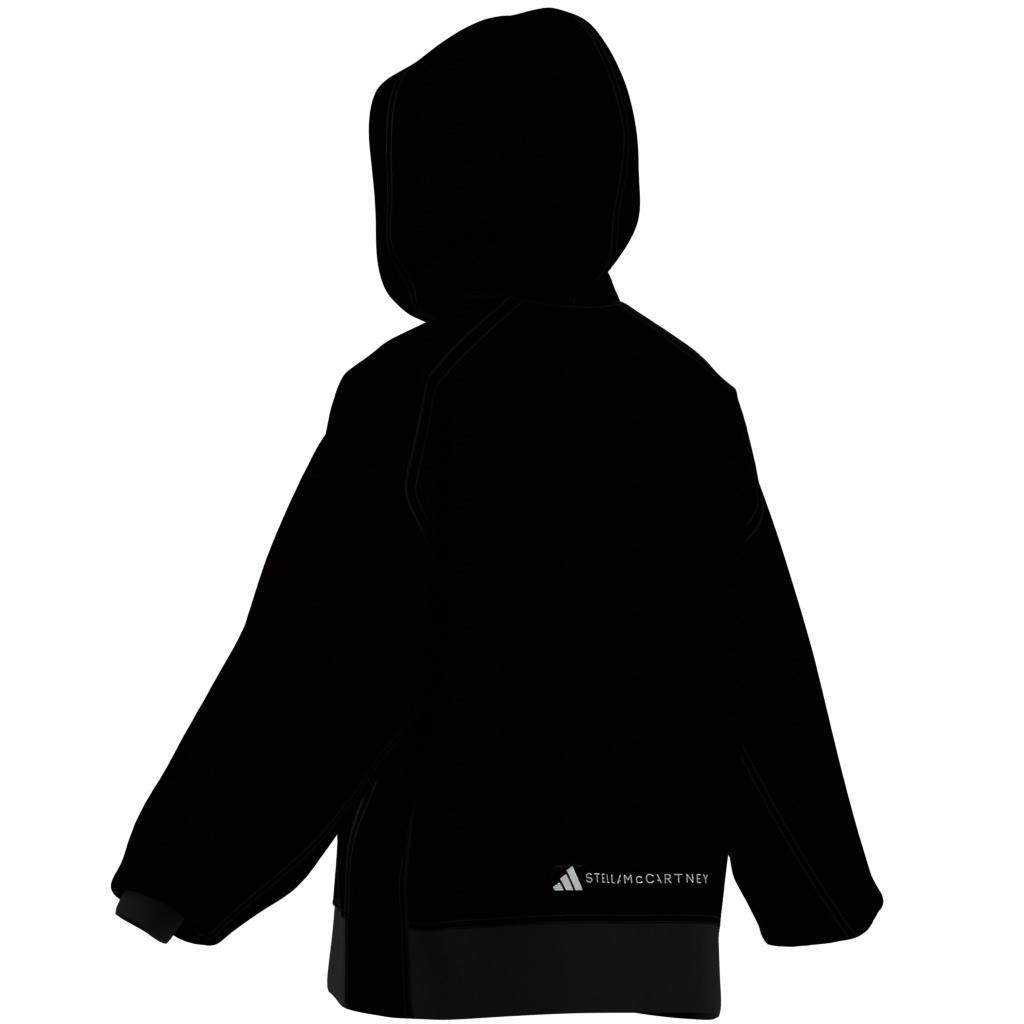 adidas by Stella McCartney Full-Zip Hoodie, Black, A701_ONE, large image number 7